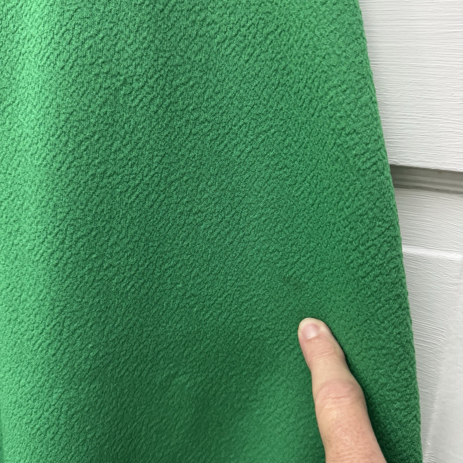 Vintage 60s 70s Green Mock Neck Maxi Dress XS Striped USA Sleeveless Mod