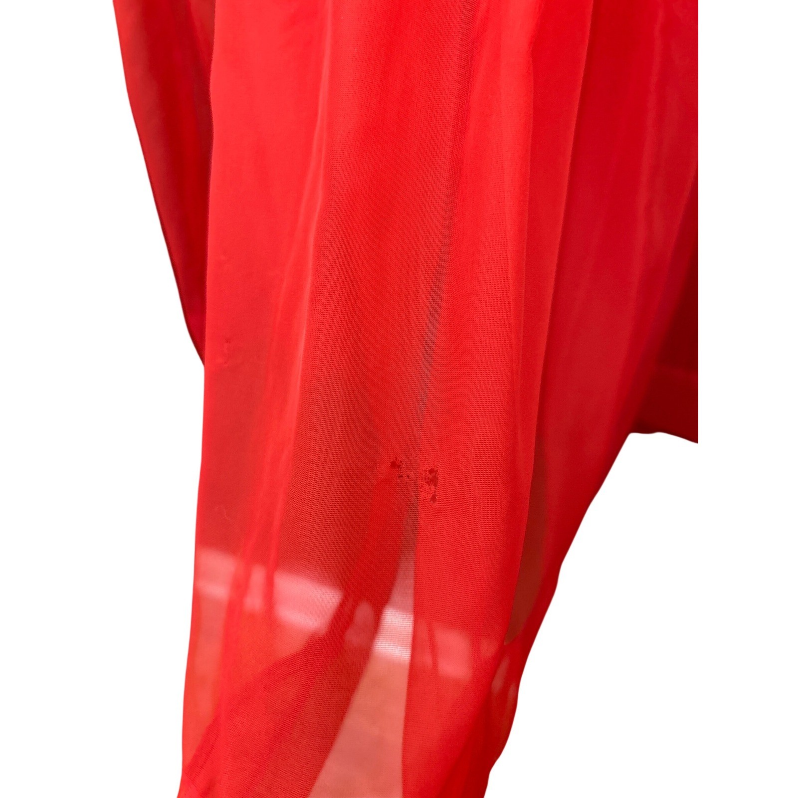Vintage Old Hollywood Babydoll Dress Red Sequin Beaded Regencycore MCM Glamour