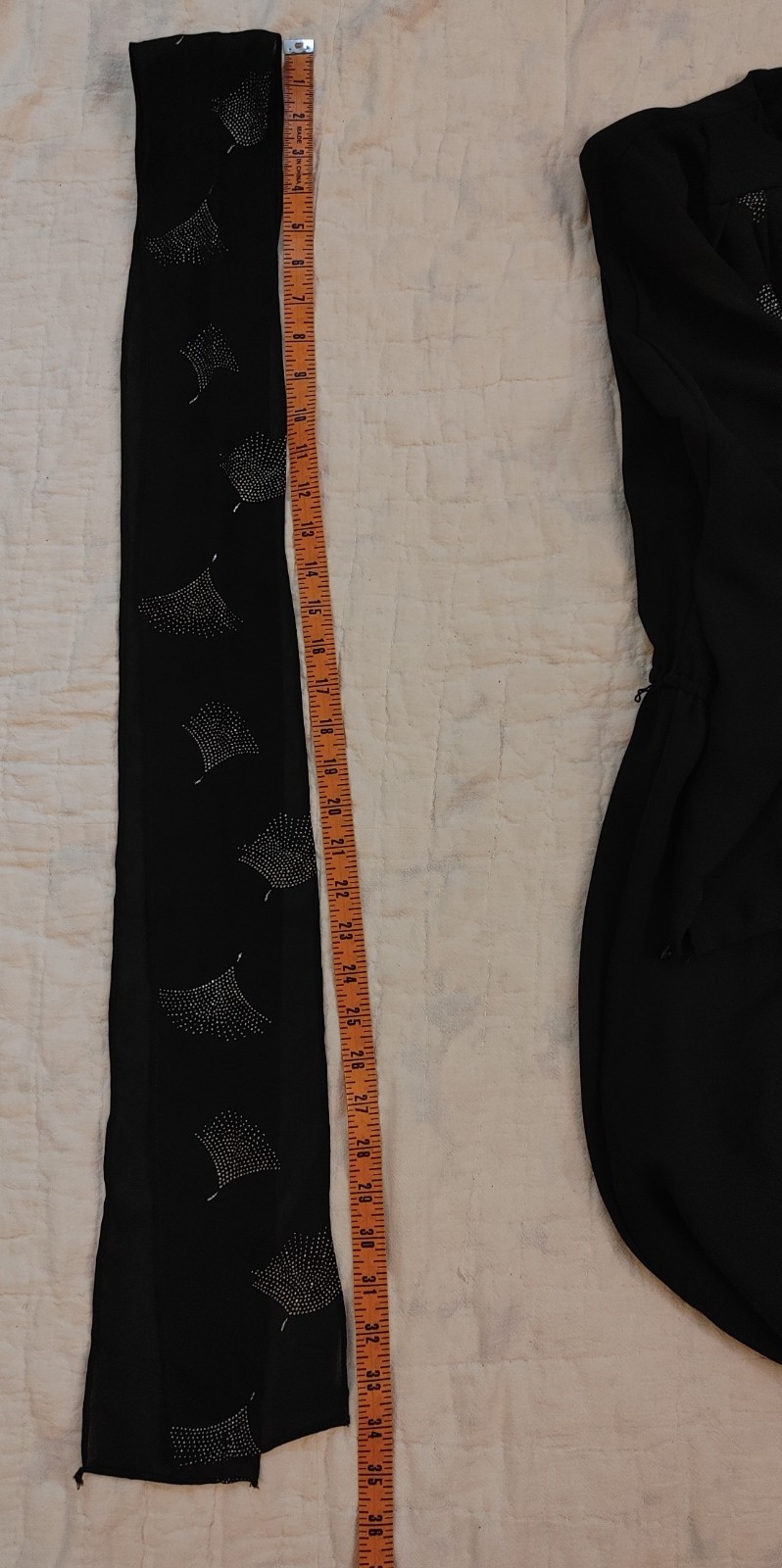 Vintage 80s Black Chiffon Faux Wrap Dress Sally III Disco Cocktail Chic sz M