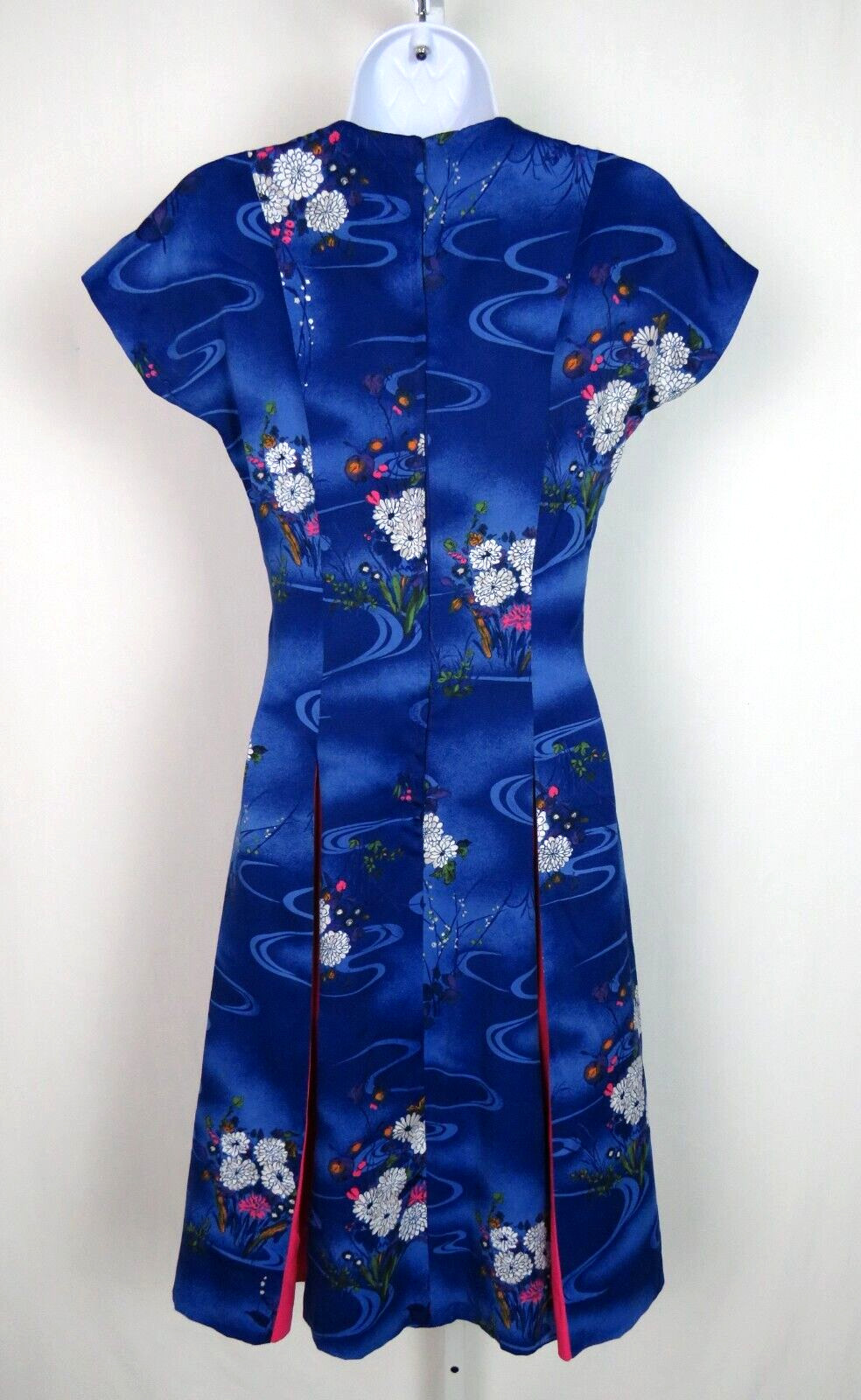 VTG 1950s 60s WALTAH CLARKE’S OF HONOLULU DRESS & CROP JACKET FLORAL POLY SILK?