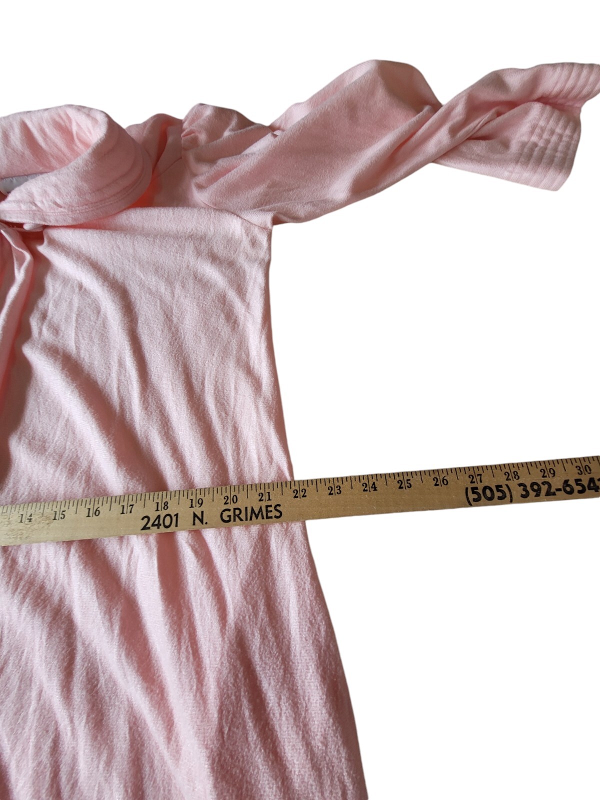 Vandemere House Robe Womens Sz Large Vintage 70s Pink Half Zip Long Sleeve