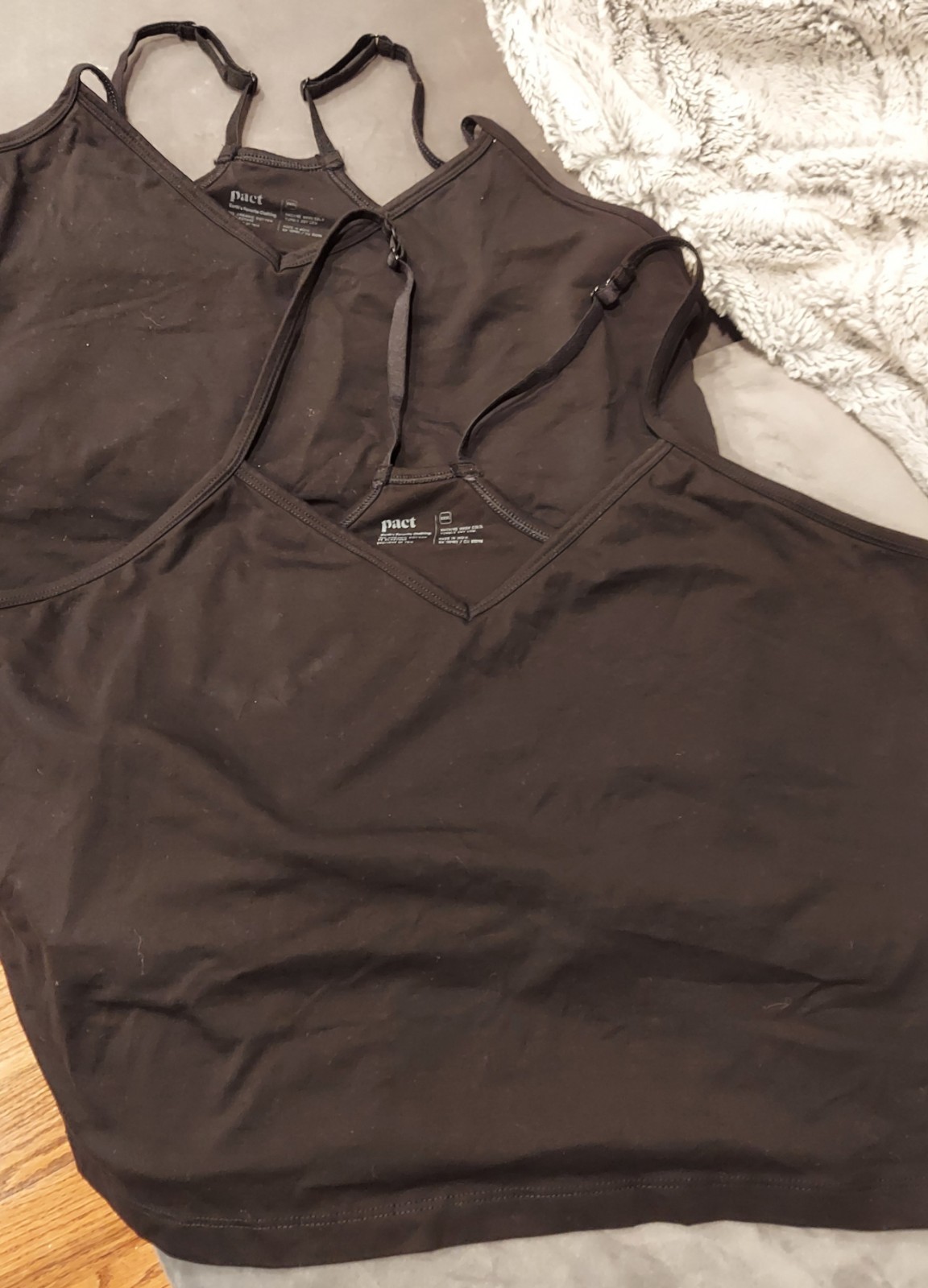 Pact Size XXXL Short Camisole With Bra Shelf ( 2 identical )