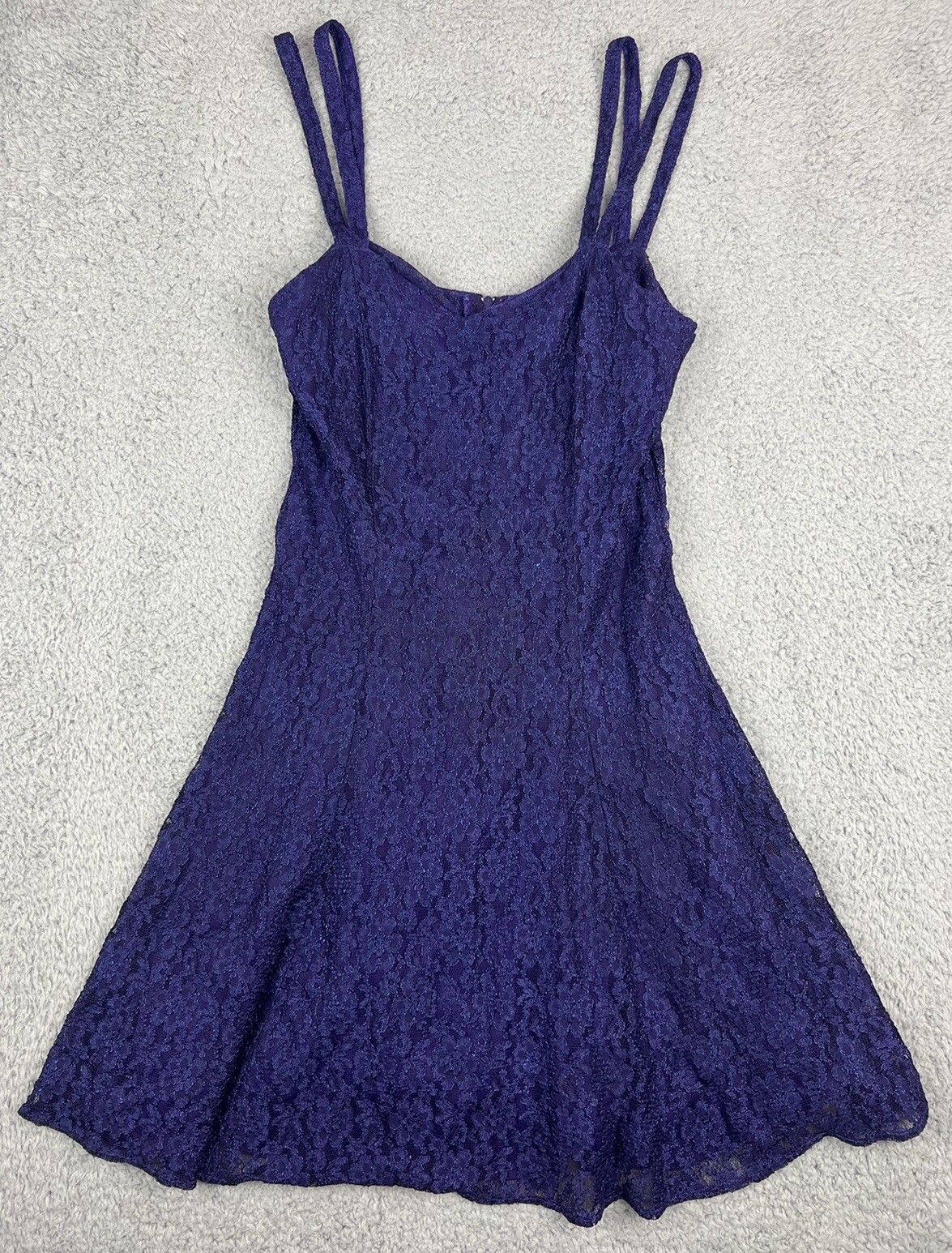 Vintage 90s Dress ALL THAT JAZZ Lace Mini USA Whimsigoth Fairy Skater Regal