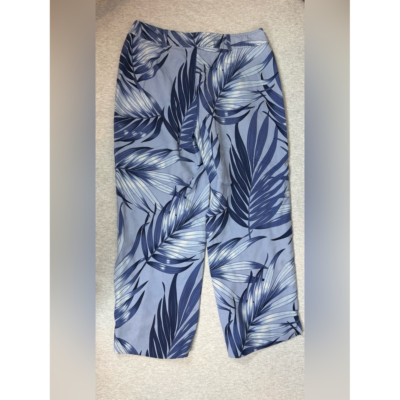 Tommy Bahama Vintage Y2K 100% Silk Tropical Wide Leg Pants Blue- Size 4