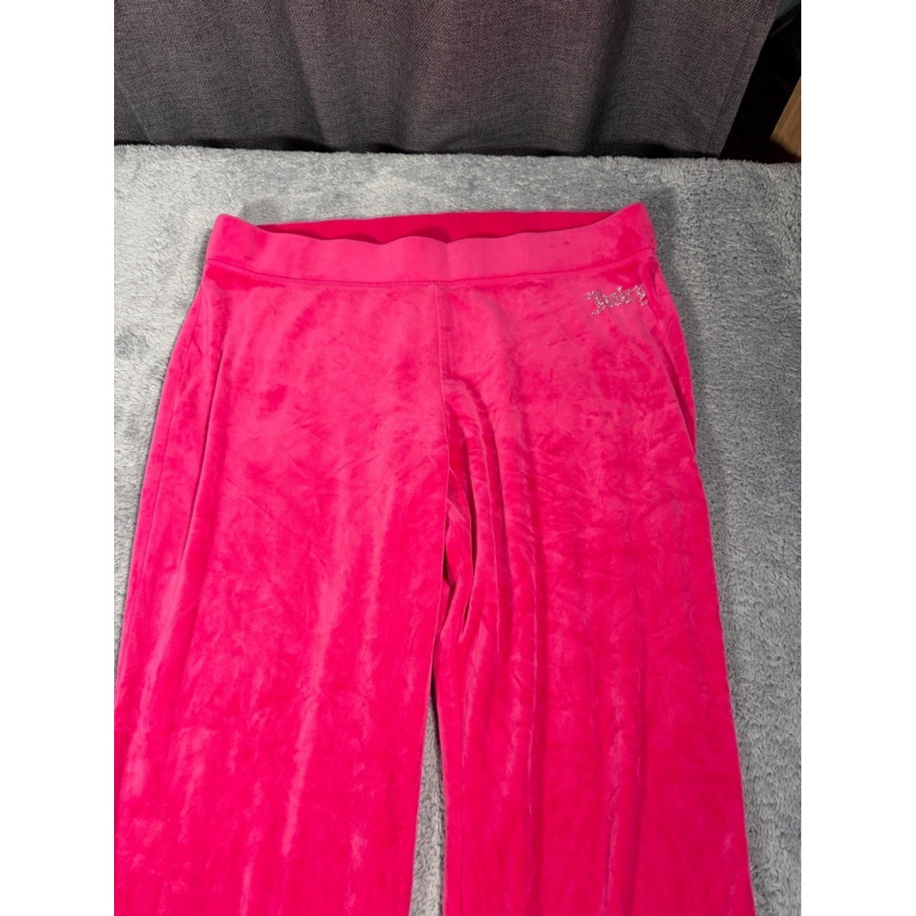 Juicy couture large Pink Velour sweatpants