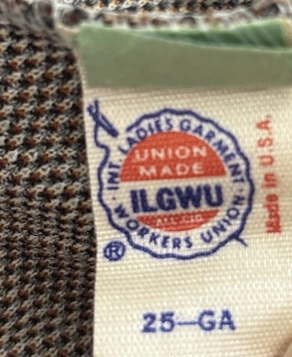 Vintage Pleated Checked Skirt Brown Grey Polyester Academia Classic Size 10 EUC