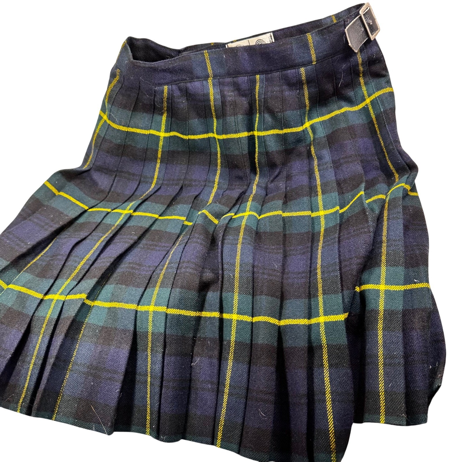 Scotch House Wool Kilt Gordon Tartan Skirt Black Watch Tartan Womens 20 Scotland
