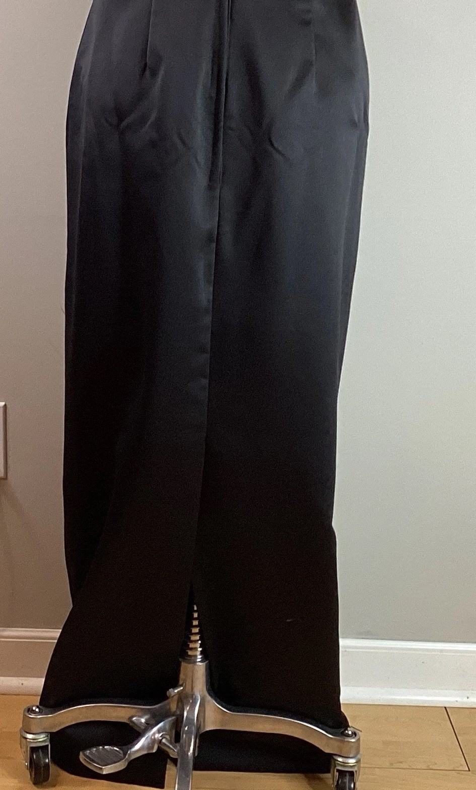 Vtg House of Bianchi Black Gown Strapless Long Prom Party Formal Dress S/M USA