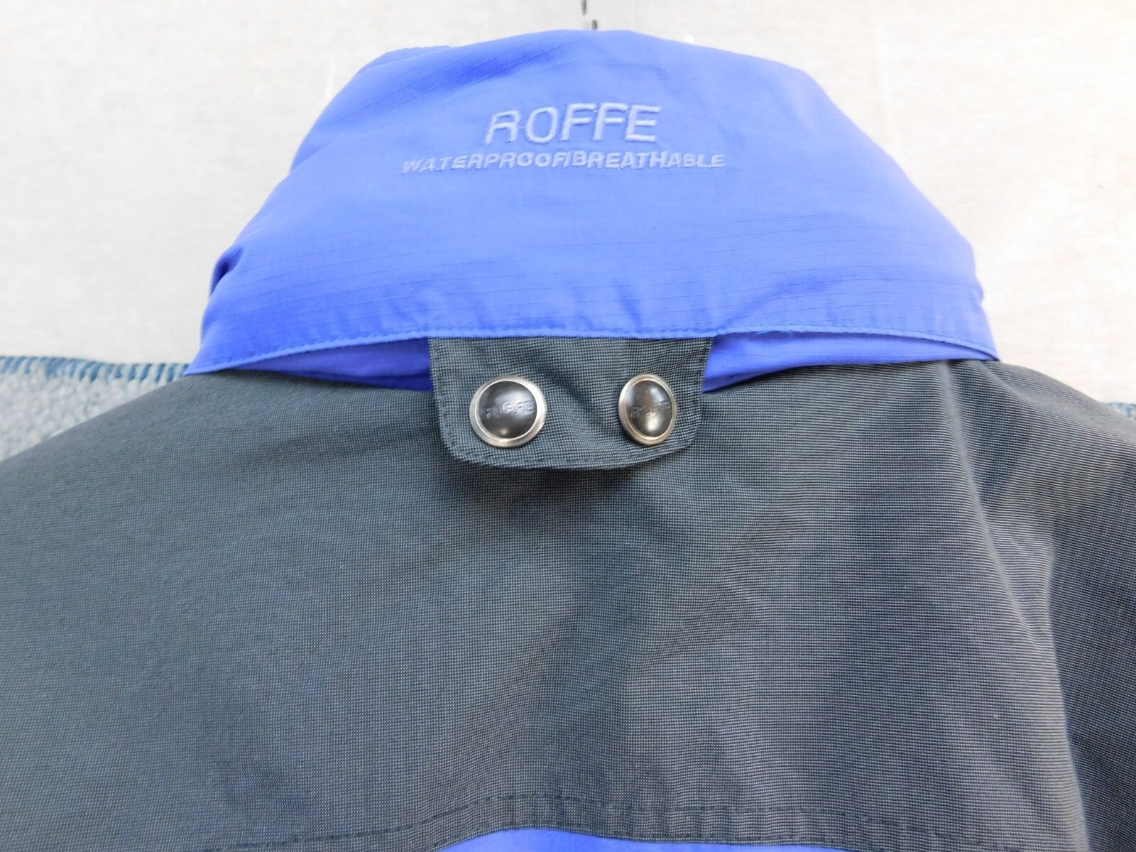 Womens Vintage Roffe Ski Jacket Winter Hooded Waterproof Breathable~Size 12 Blue