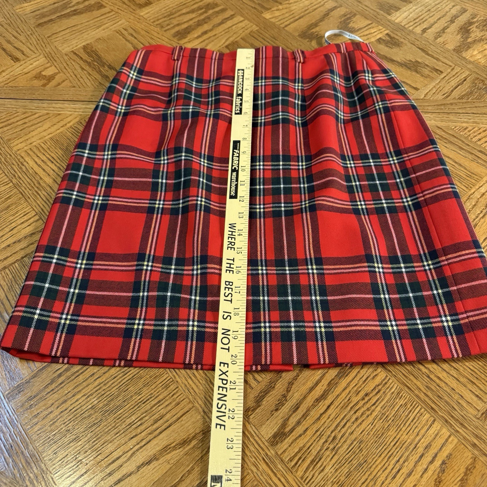 Vintage 80’s Mondi Red Tartan Set Long Blazer Size 38 Skirt Sz 40 Punk Academia