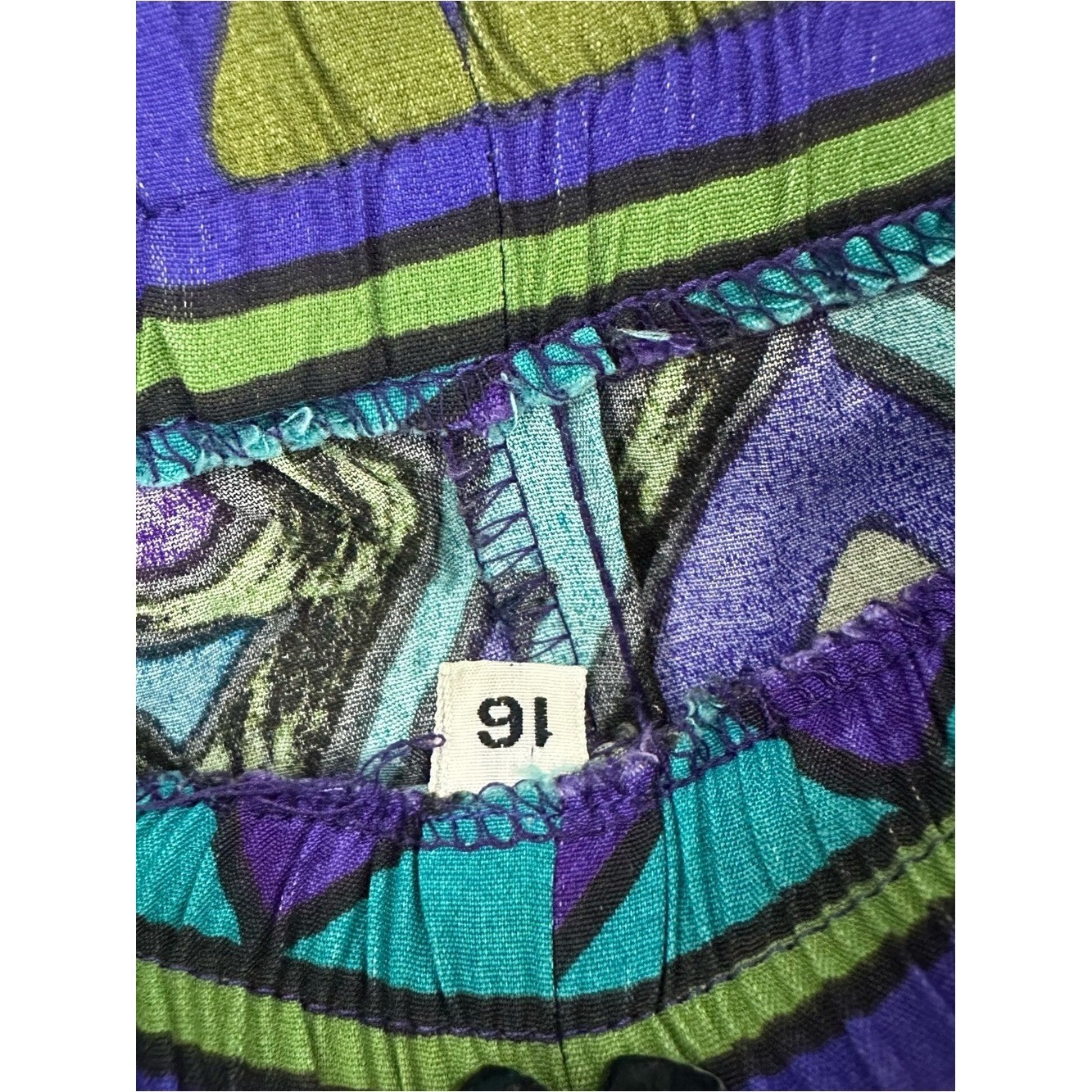 Vintage Lansford II Button Down Shirt & Shorts Set Women’s Size 16 Retro