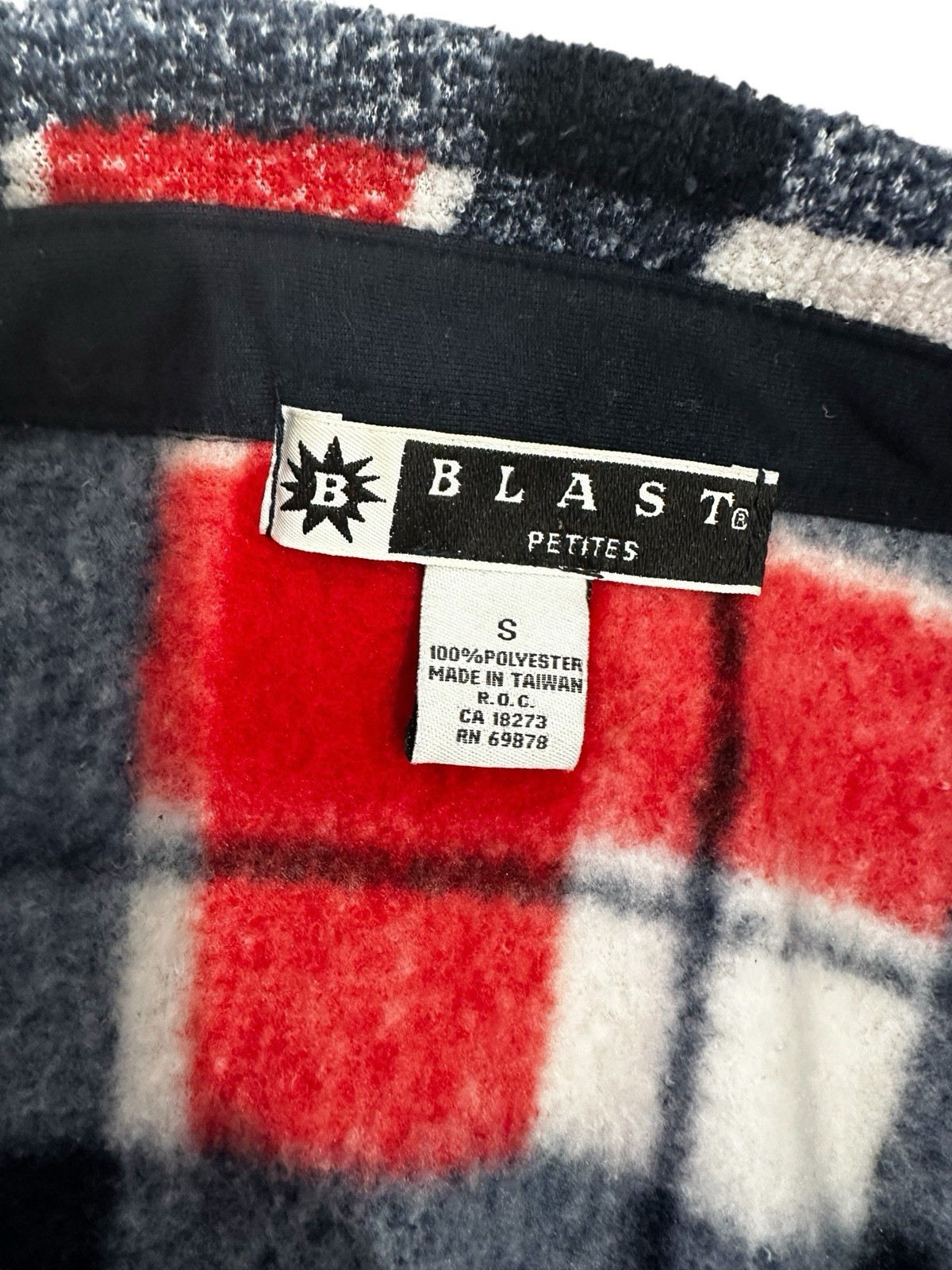 Vintage Blast Red Plaid Fleece Shacket – Americana / Cozy Cabin women’s szS