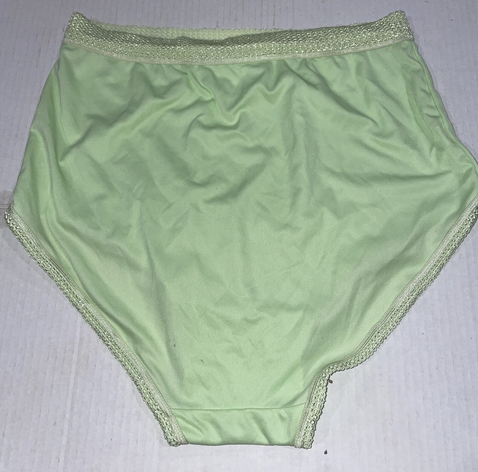 3-Vtg Sophia Nylon Panties Elastic Waist & Thigh Pink Purple Green XXXXL NWT