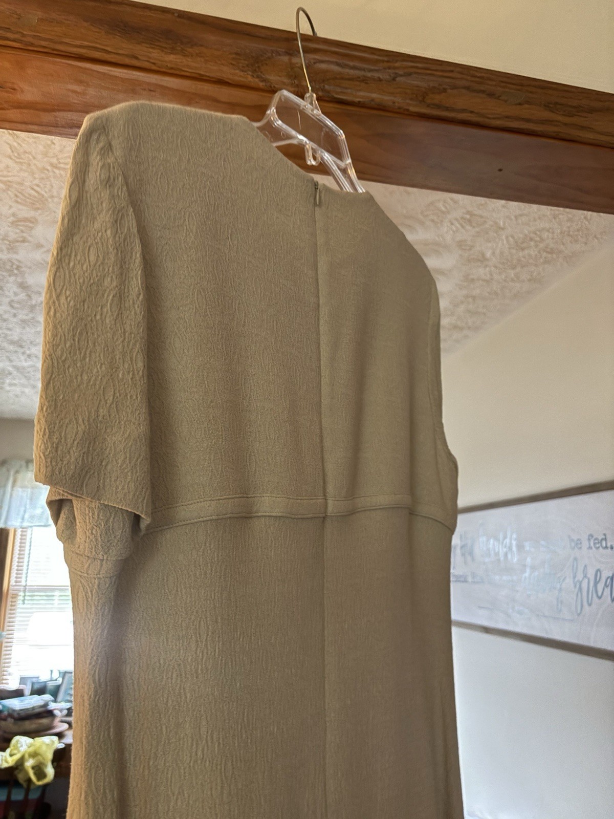 Vintage *NWT* Two Piece Dress & Jacket Set Anthony Sicari Size 12-Beige