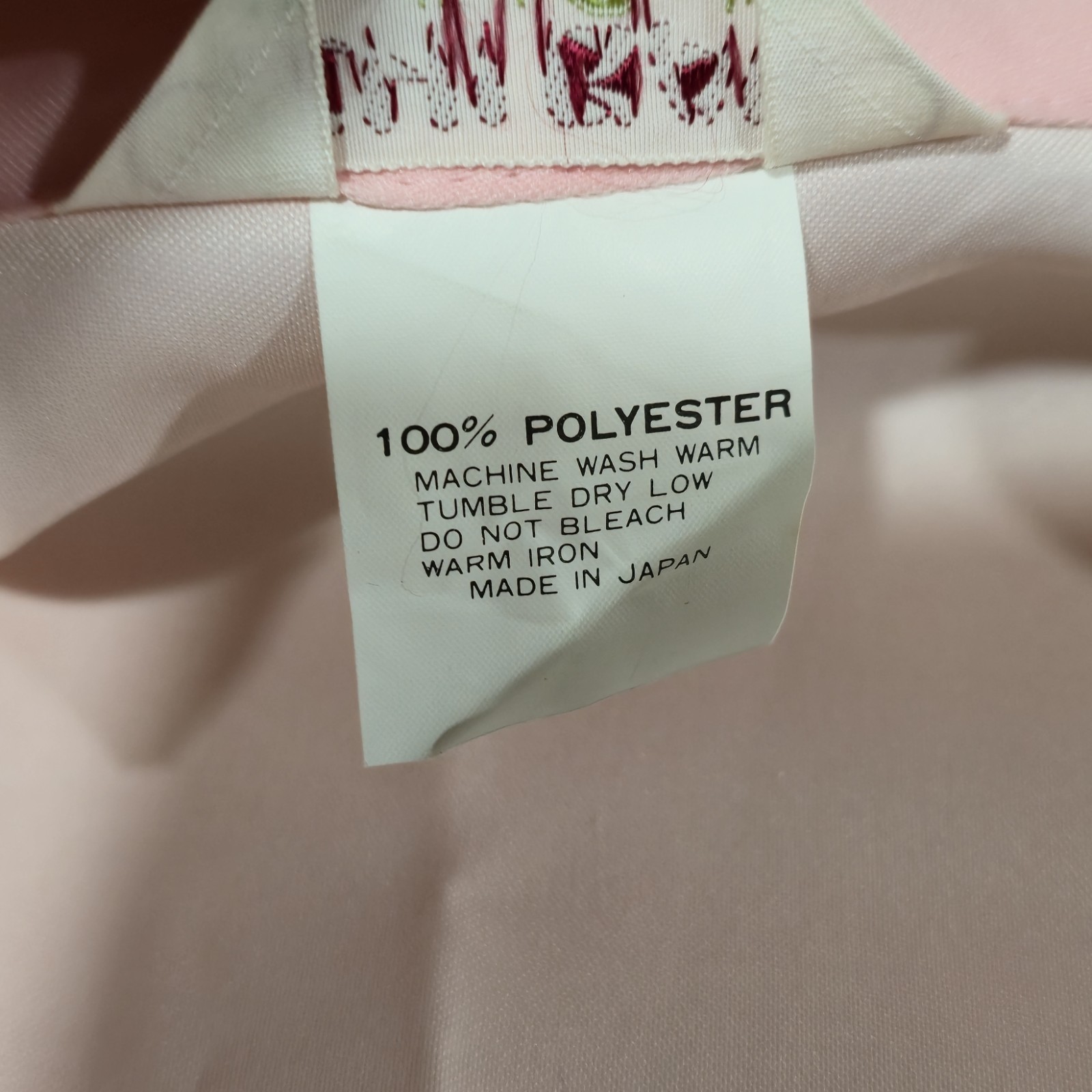 Vintage Ichiban Japan Kimono Robe Geisha Cherry Blossom Light Pink One Size NOS