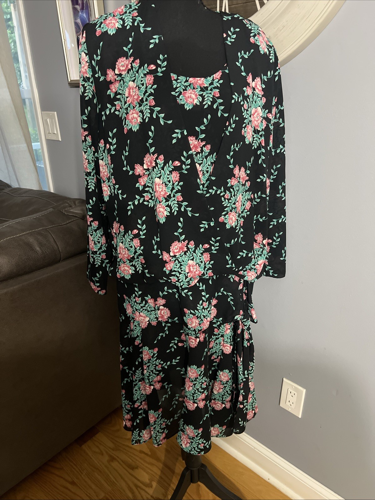 LIZ ROBERTS INC︱MARY ANN LAMONTE︱SIZE 16︱VINTAGE FLORAL DRESS︱1990’s