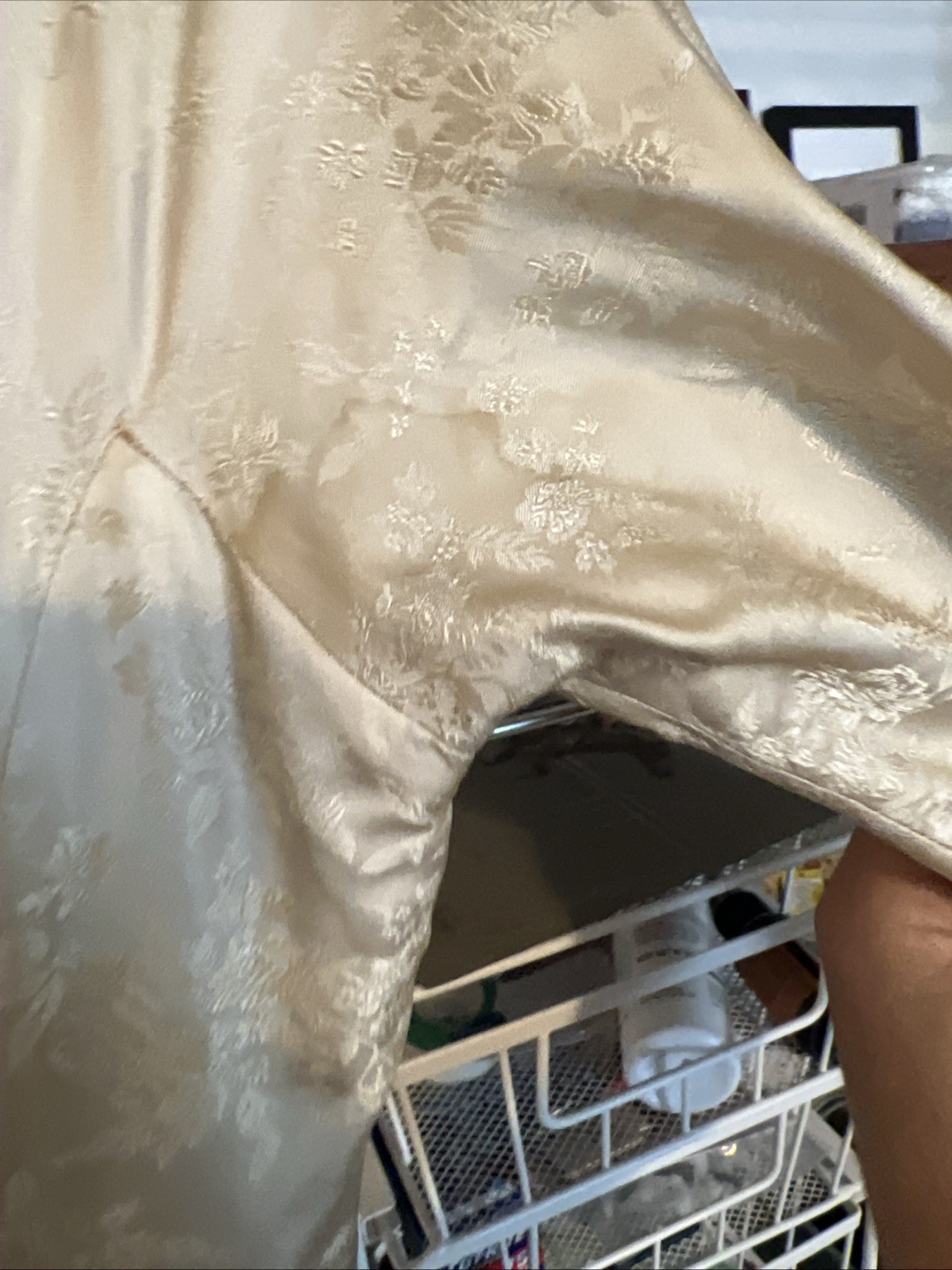 Vintage Wedding Dress Size S/XS Ivory Floral