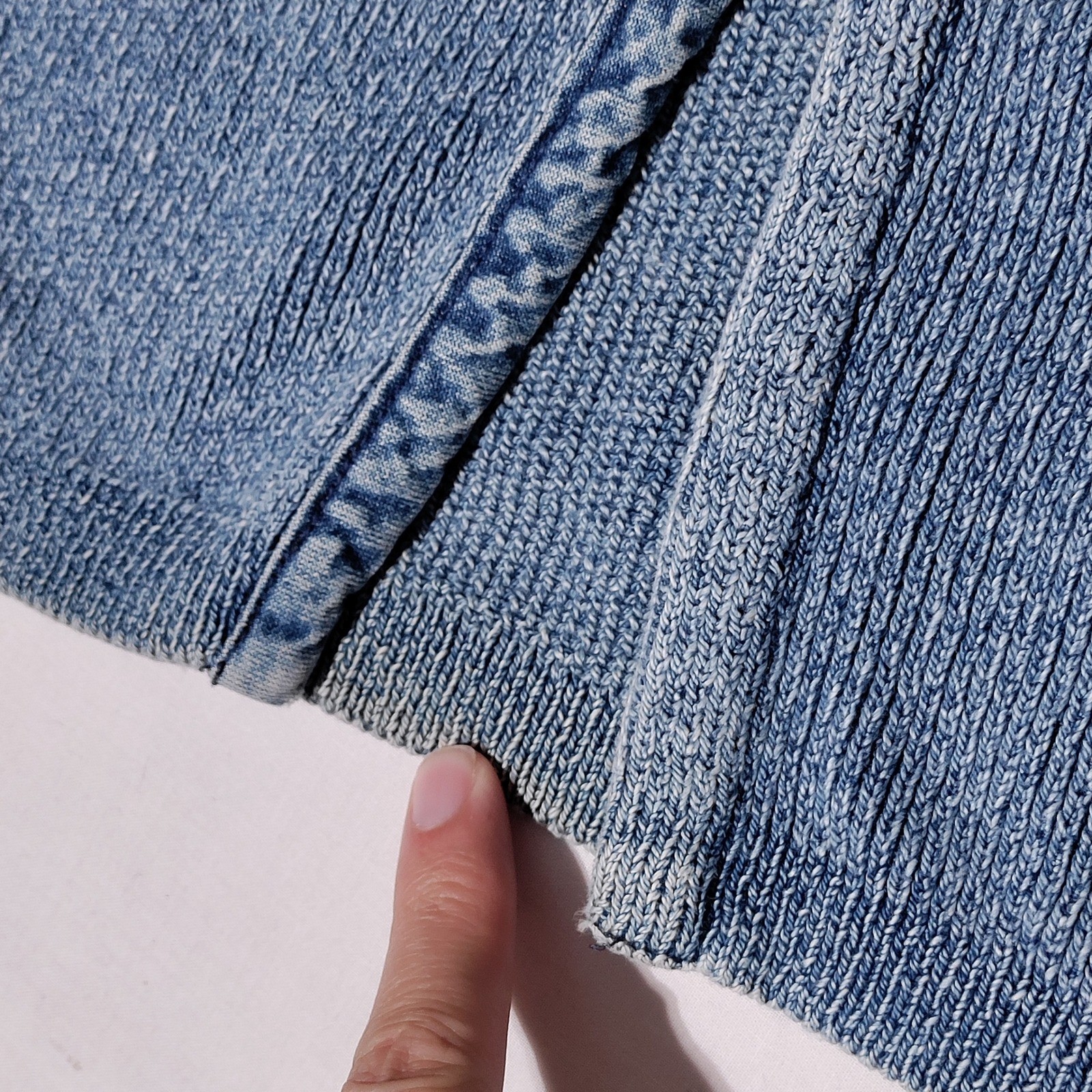 Blue Willis Denim Skirt Set Women Vintage 90s Shirt Sz S, Skirt Sz M, – stained