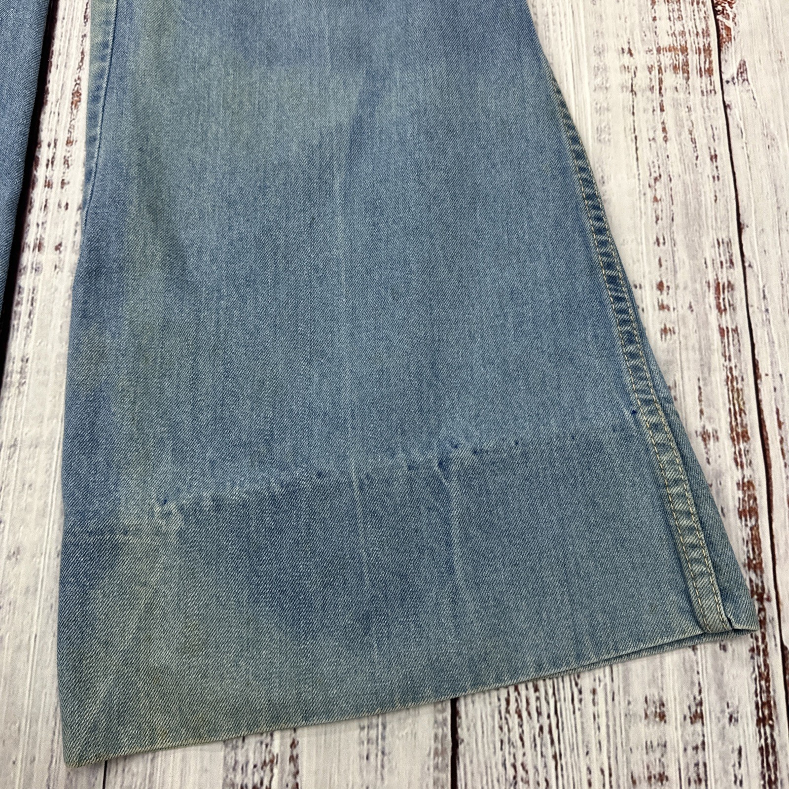 VTG 70’s Texson Bell Bottoms Flared Jeans Women’s Sz 7-8(22×31) High Waist RARE!