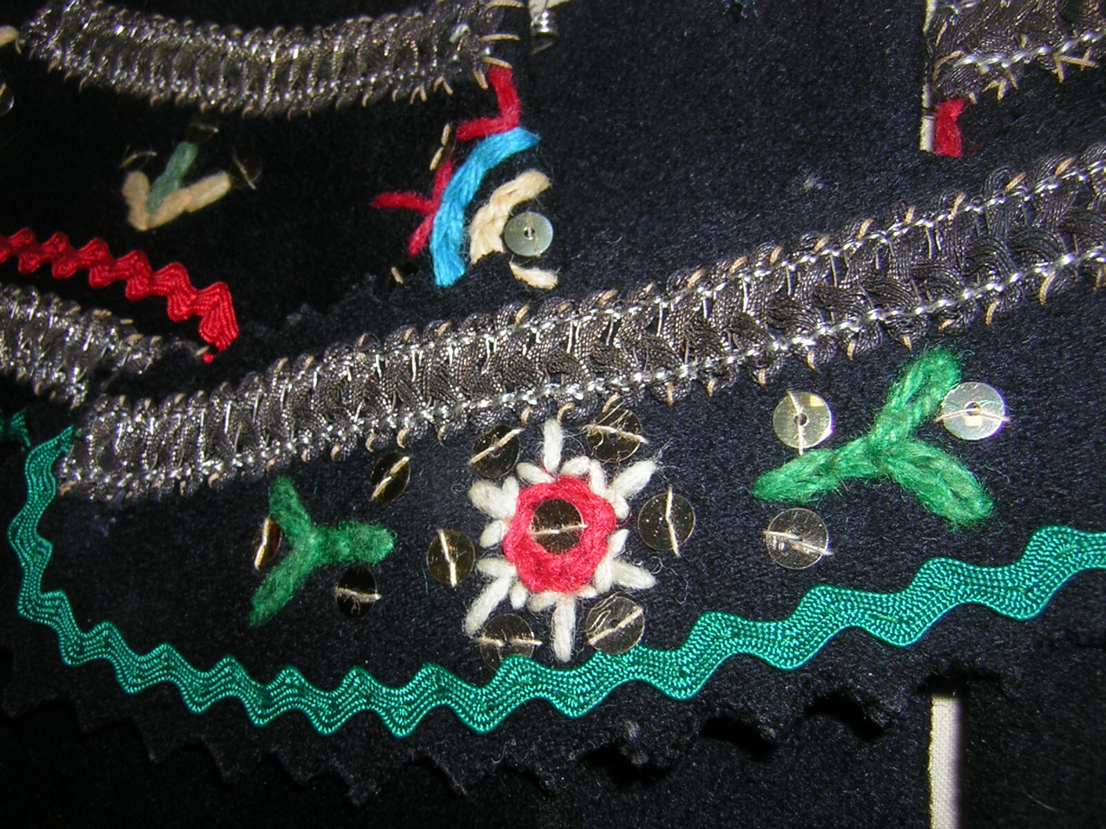 CZECH VINTAGE ANTIQUE WOMENS PEASANT FOLK COSTUME VEST CORSET HAND EMBROIDERY
