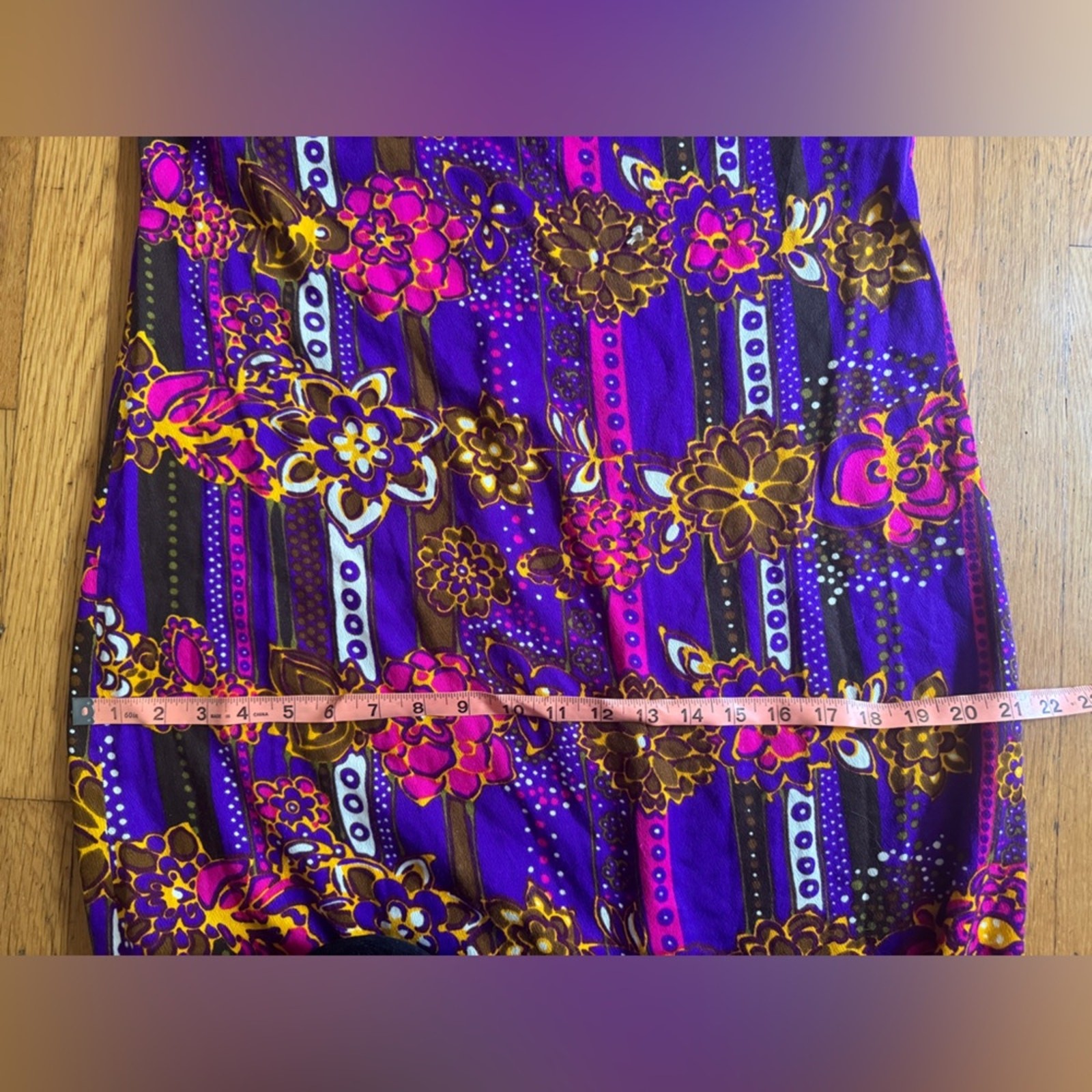 70s Vintage Acrylic Barkcloth Honeymoon Set – Dress and Shirt