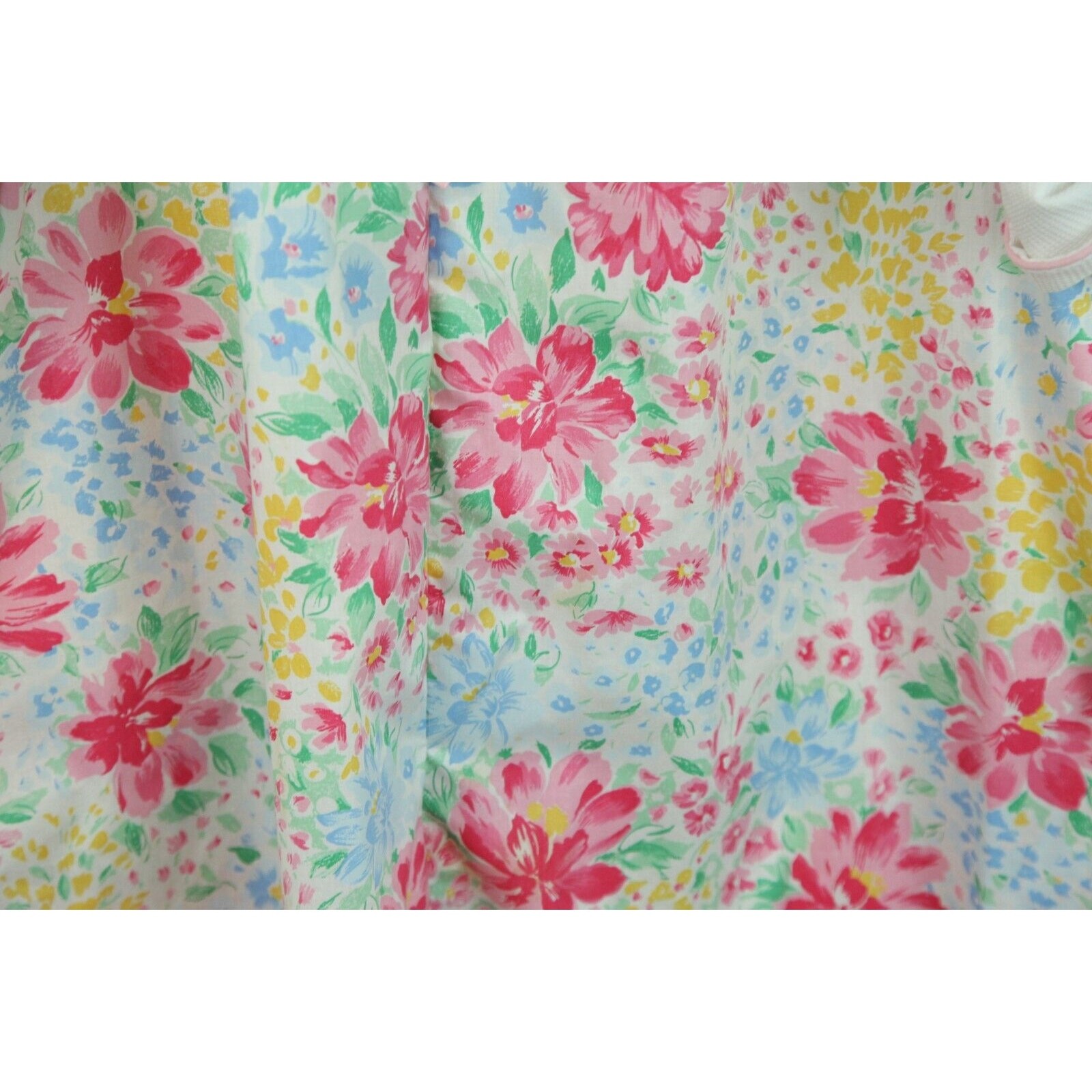 Vintage Housedress Granny Robe Floral Cottagecore S M Dainty Sailor Collar Cozy