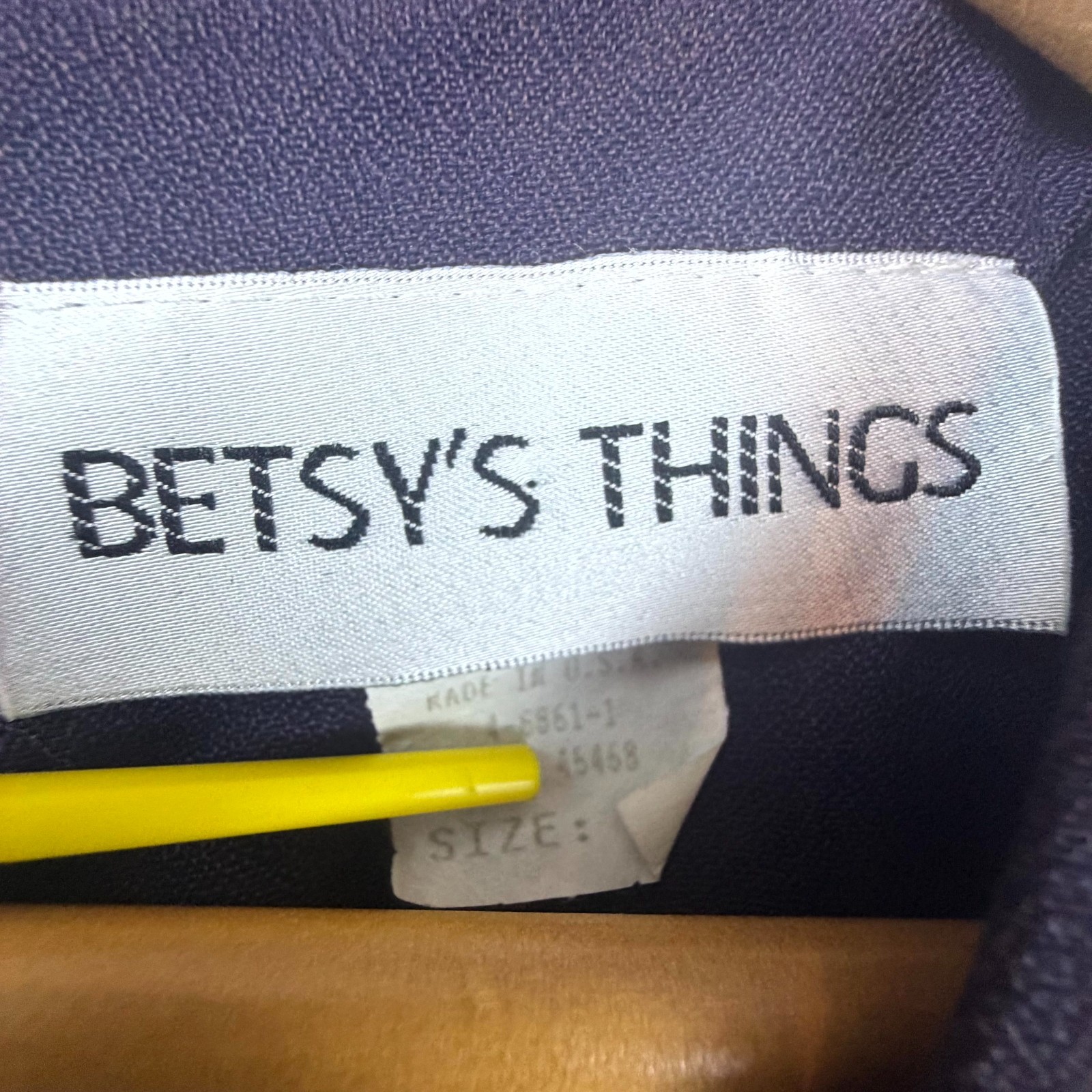 Vintage Betsy’s Things Dress Women 6 Navy Blue Nautical Old Money Preppy Coastal