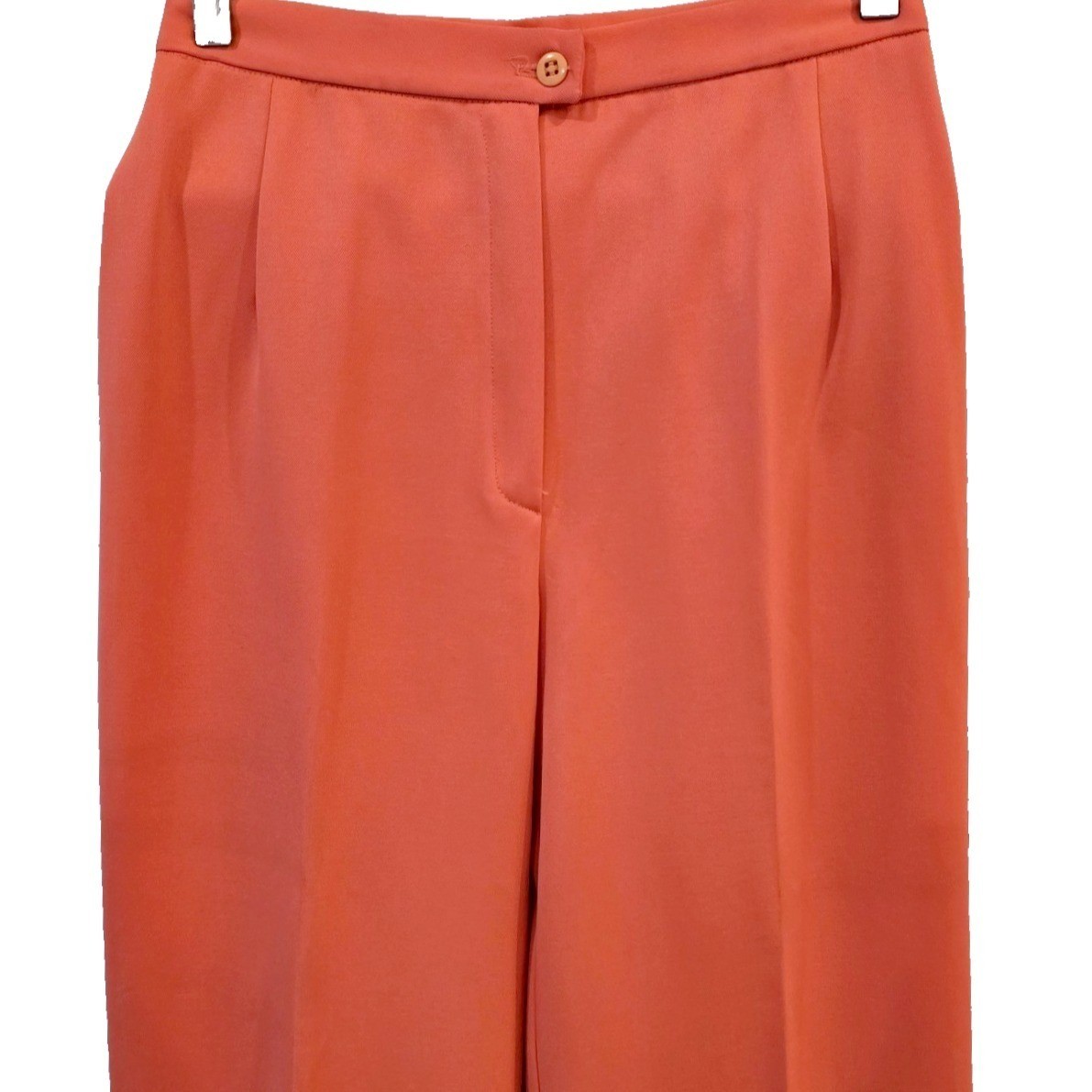 VTG 70s Tami San Francisco Palazzo Pants Womens 11 12 Coral High Rise Made USA