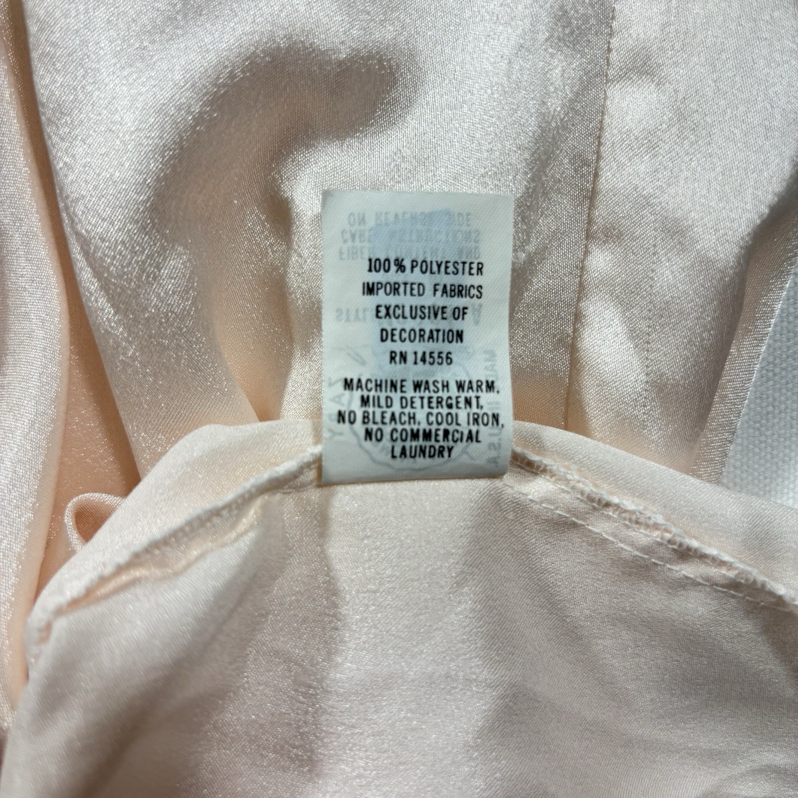 Vintage Miss Dior Lingerie Long Nightgown Women’s M USA ILGWU Balloon Sleeves
