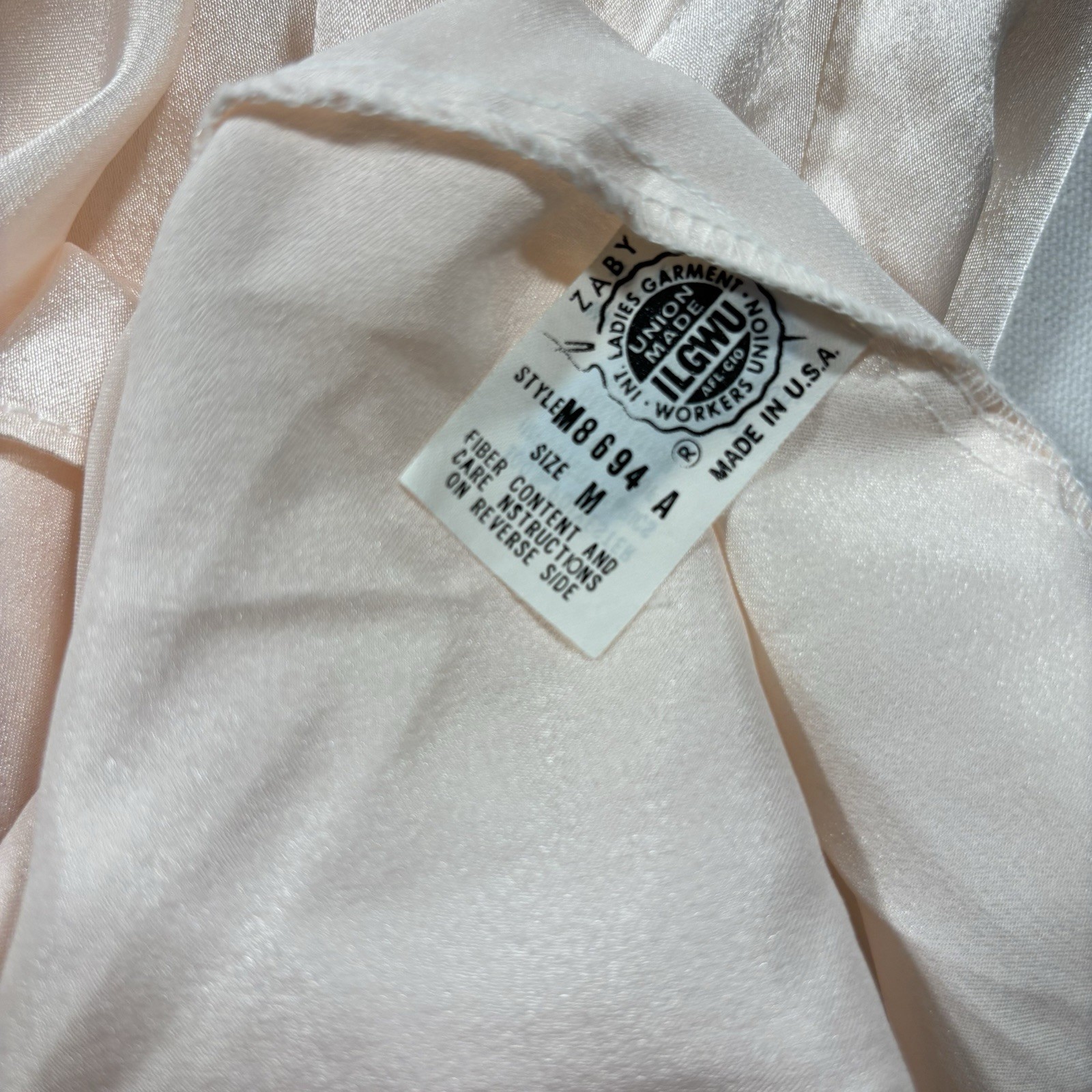 Vintage Miss Dior Lingerie Long Nightgown Women’s M USA ILGWU Balloon Sleeves
