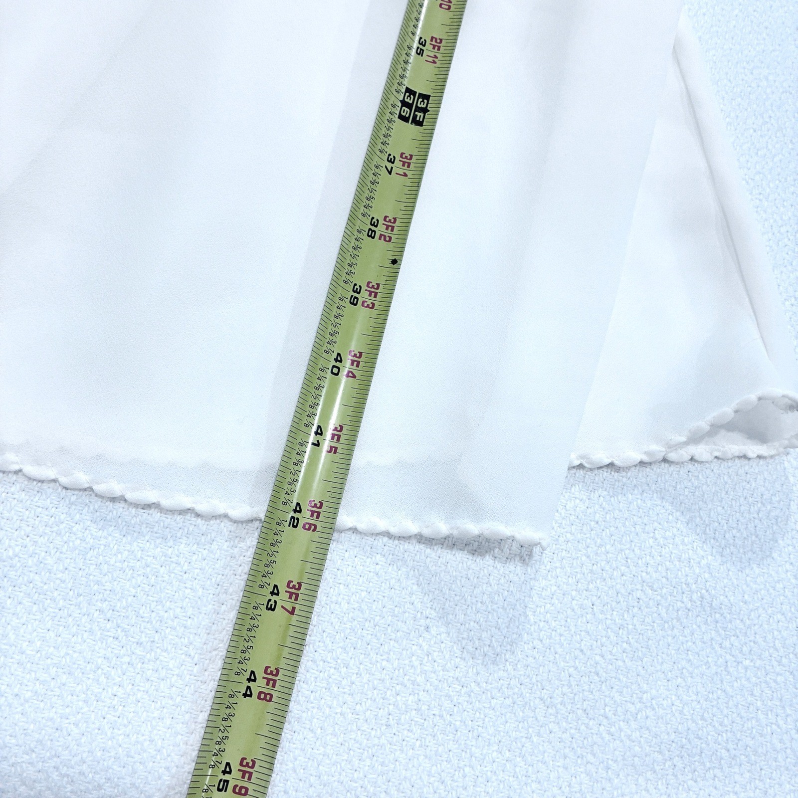 Vintage Slip Night Gown Made in USA White Coquette Angelic Minimalist Size 38