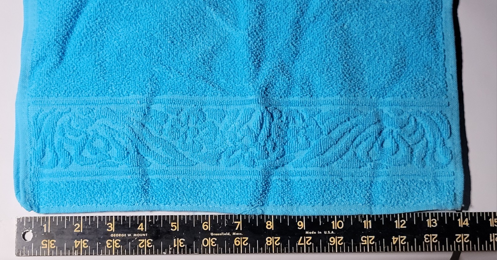 Vtg 60s Italian Bridal Trousseau 9pc Bath Set AMAR NOS Turquoise READ! Towels