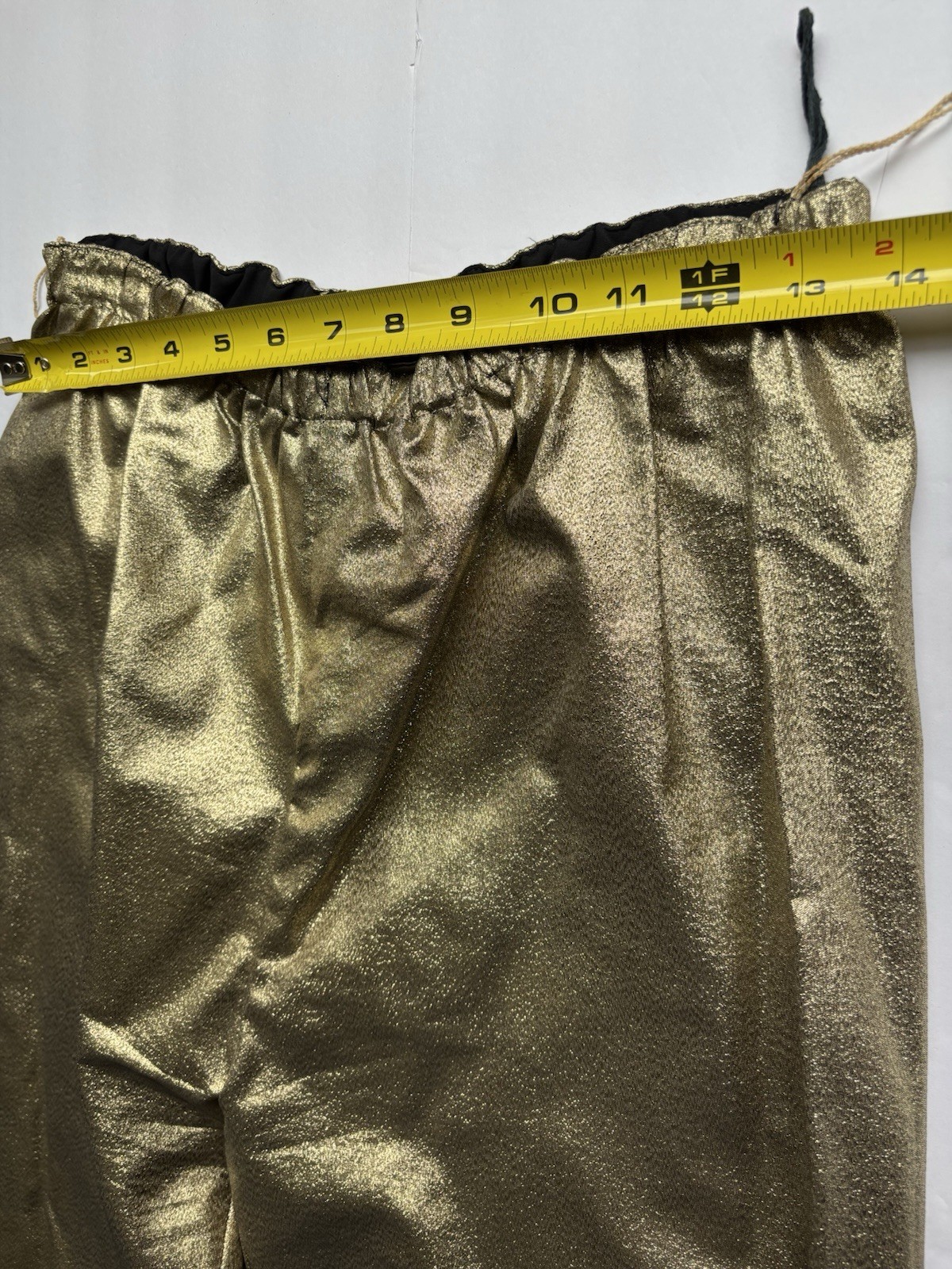 Vintage Malbe Original 2Pc Belted Pant Suit Gold Tank Top & Pants See Note