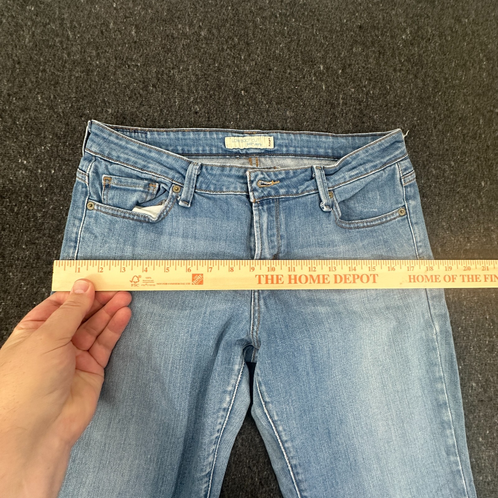 Levi’s Low Boot Cut 545 VINTAGE womens jeans light wash Size 10 – medium