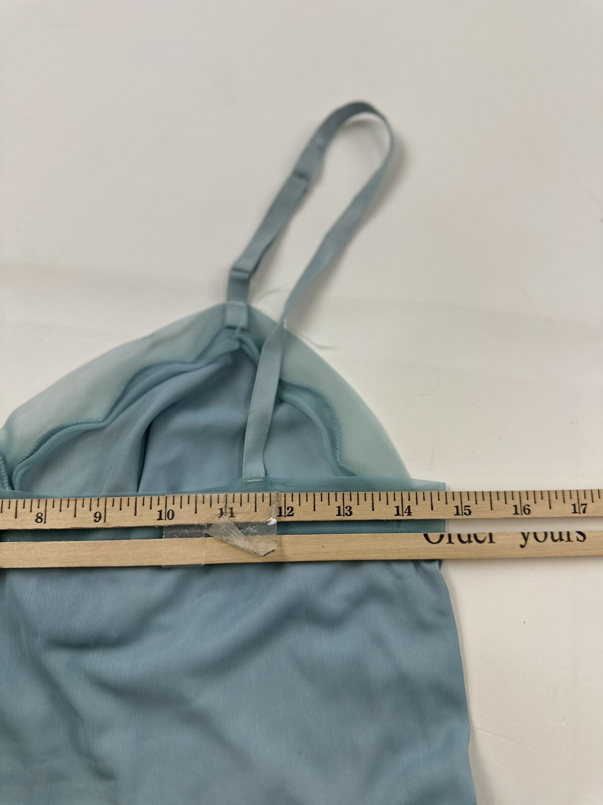 Vintage Glam Garb Slip Dress Women’s M Medium Blue Flaws