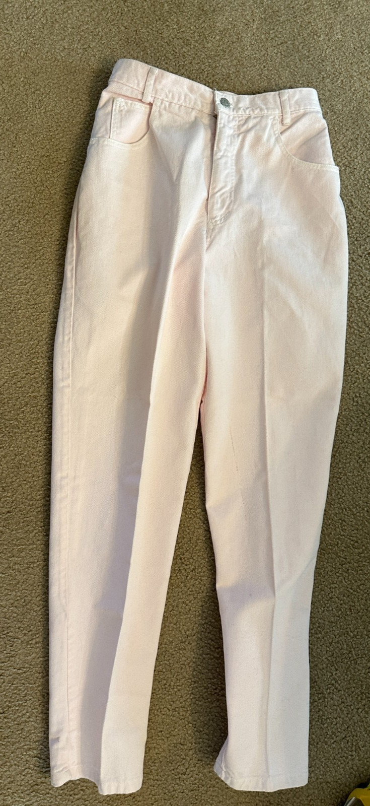 Vintage Mixed Blues High Waisted Pink Denim Jeans Made in USA Size 9
