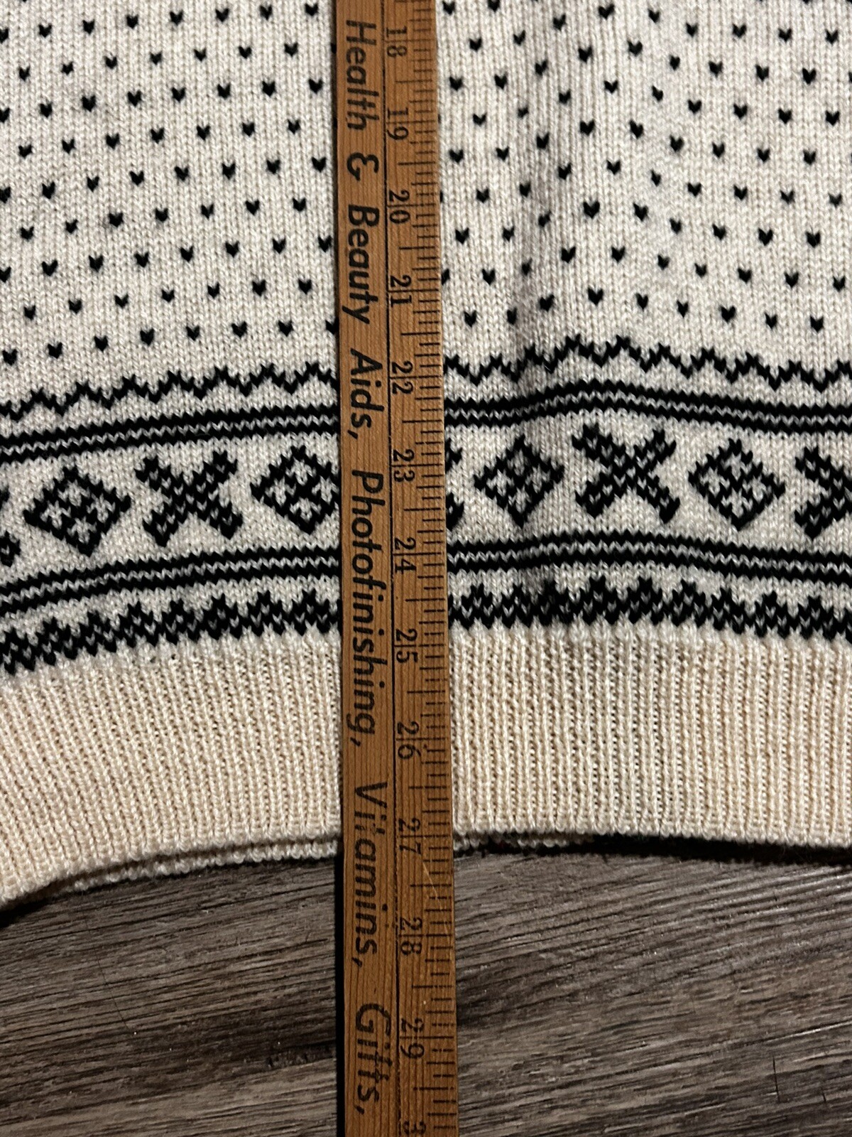 Vintage Norwegian Wool Sweater Sz S