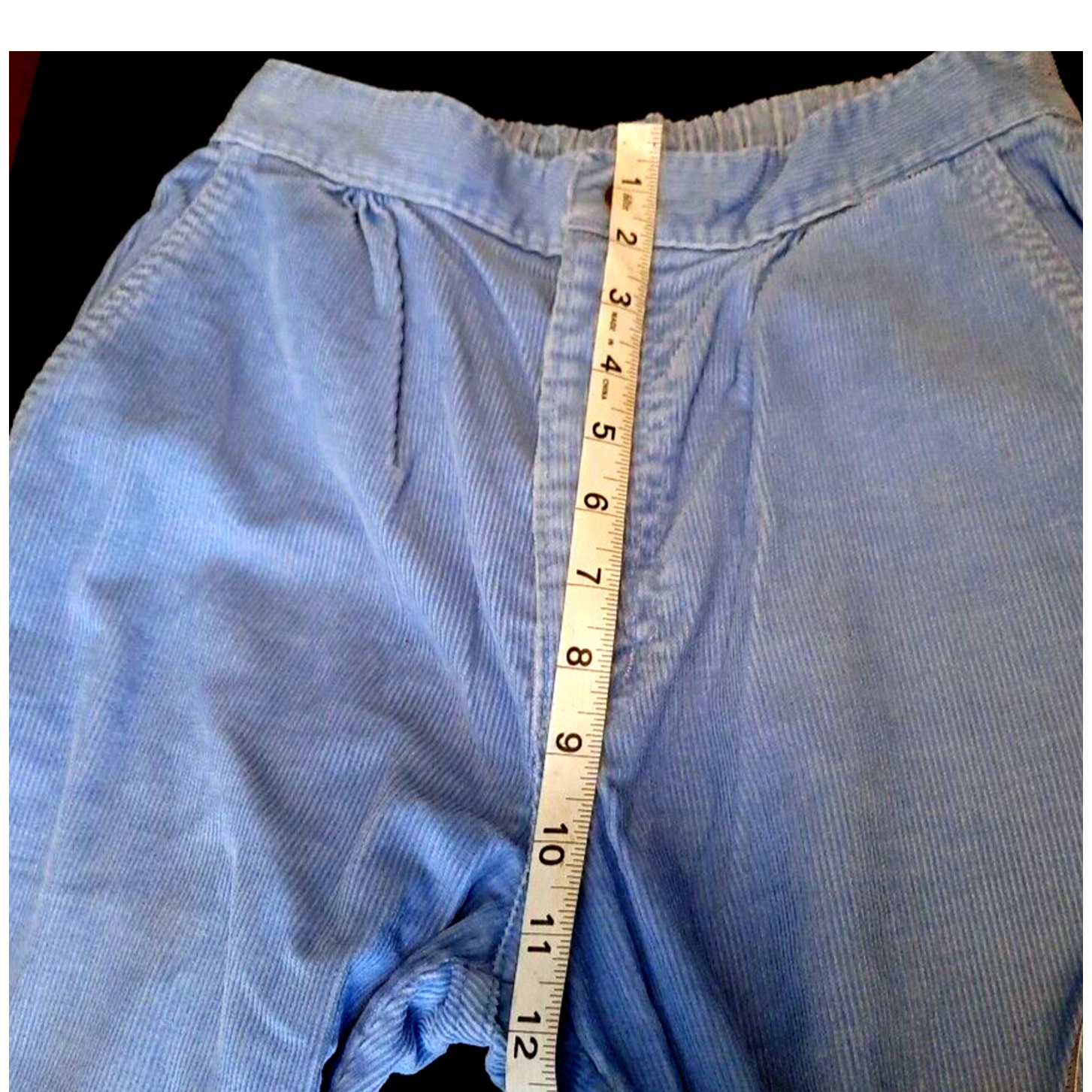Vintage OP Ocean Pacific High Waist Corduroy Pants Small 24×29 Blue Surf Skate