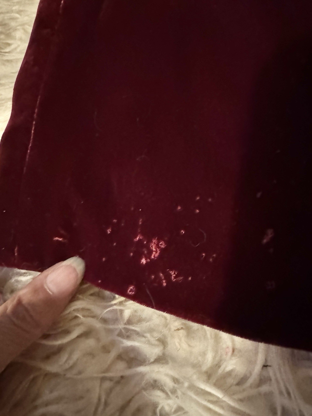 Vtg Victor Costa Strapless Red Burgandy Velvet Dress Bergdorf Goodman S