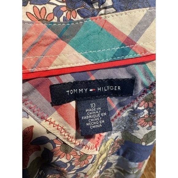 Vintage Tommy Hilfiger Floral Shirtdress Size 10