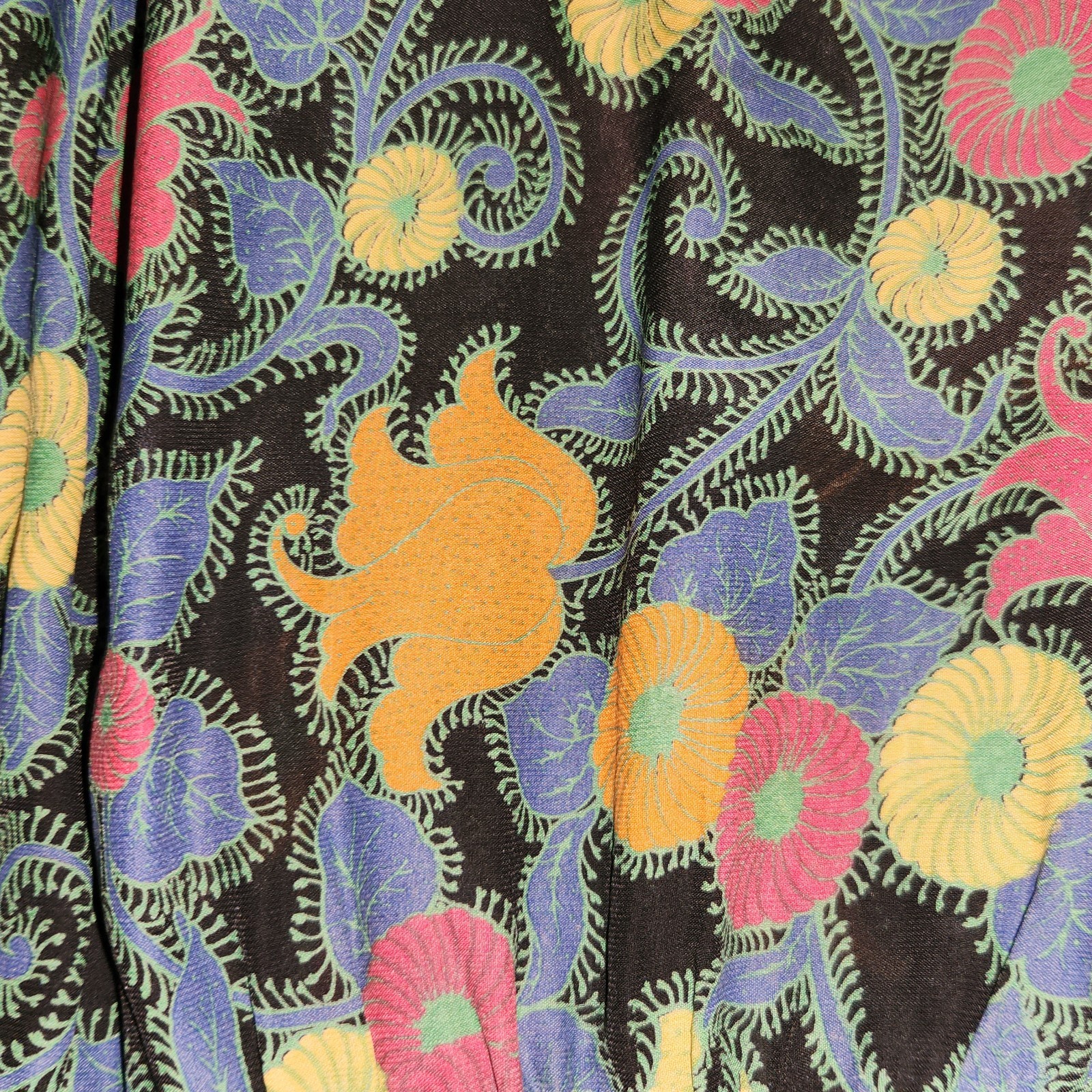 VINTAGE 1970S HIPPIE PEASANT DRESS WITH MATCHING REVERSIBLE DRESS ELASTIC WAIST