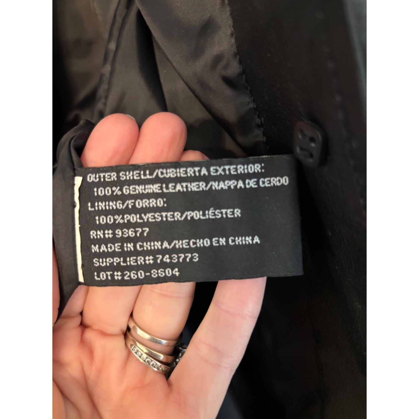 Vintage 90s Worthington Black Leather Blazer Jacket Soft Lambskin SZ L Minimal