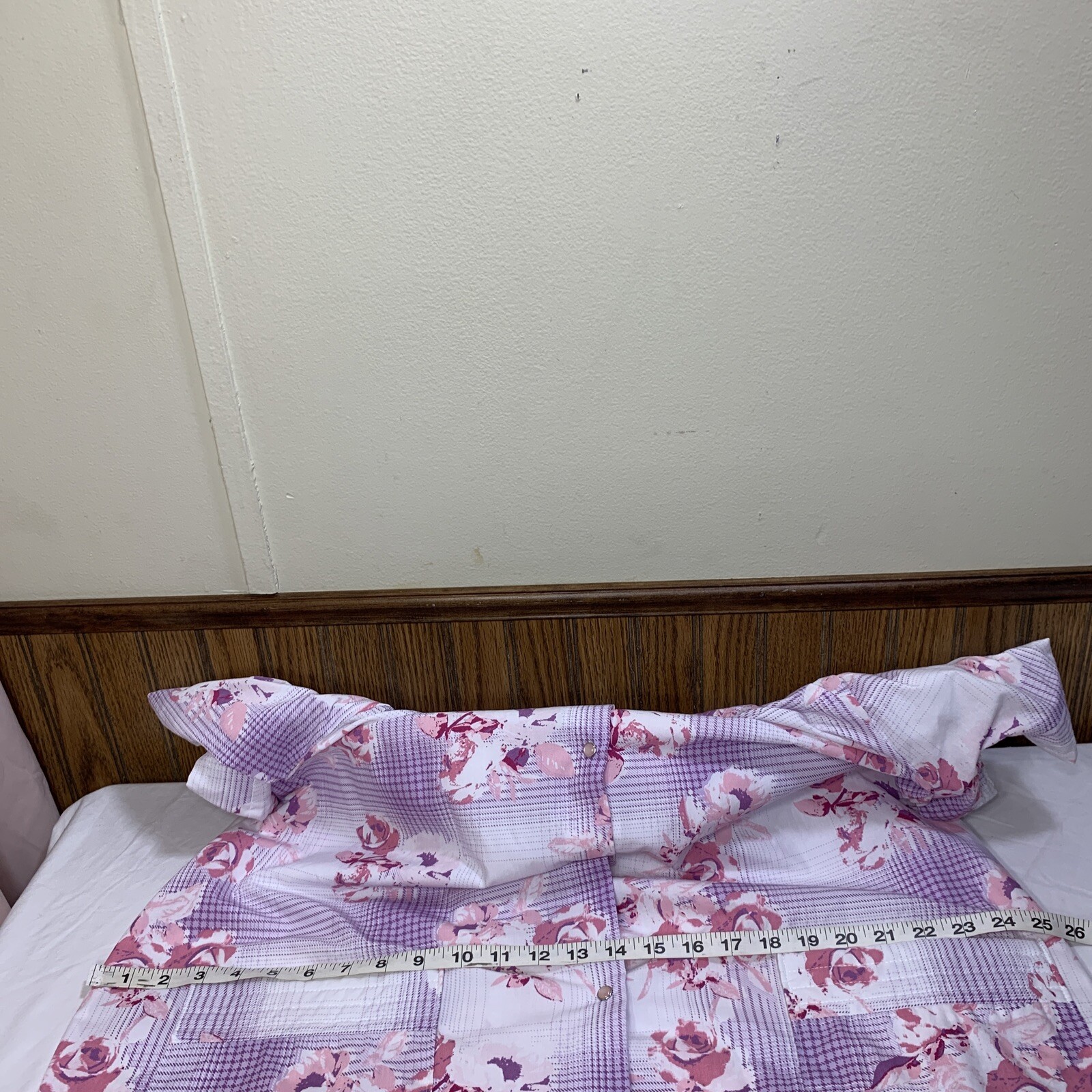 Vintage House Dress Snap Front Robe Duster Patio Lounger Size Large Grannycore