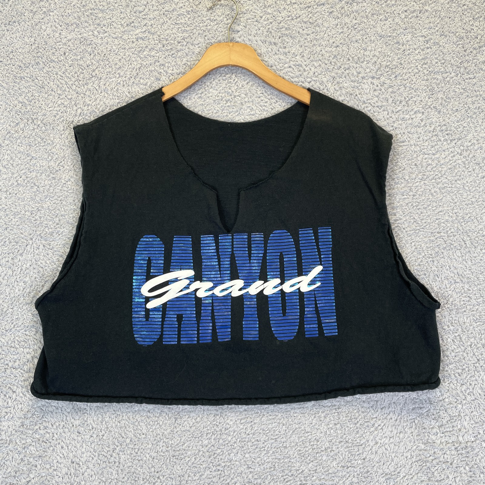 Vintage 90s Grand Canyon Cutoff Crop Top T-Shirt Size Large Retro National Parks