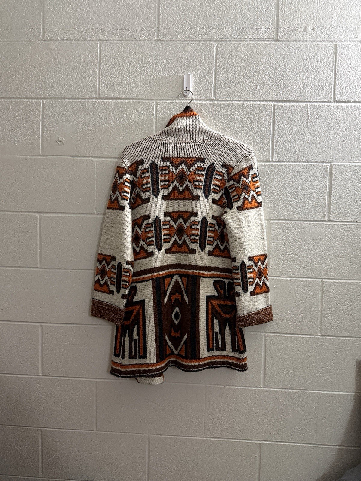 Vintage Sabra Wintuk 70s Cardigan Sweater Southwest Aztec Tribal Boho S/M