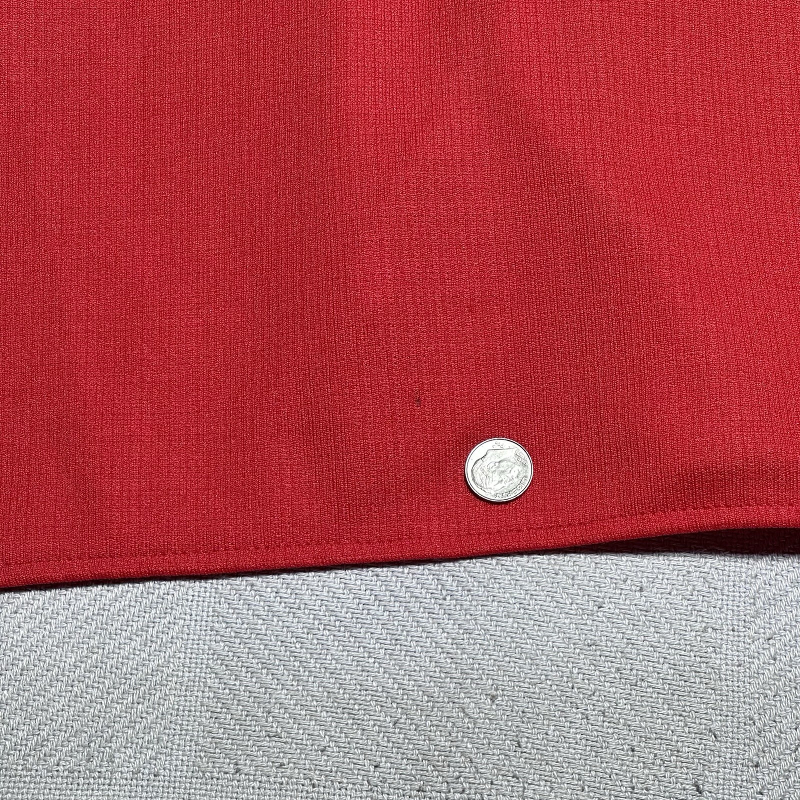 Vintage 60s 70s Sears Blazer Jacket Womens 26.5 Red Polyester Open Front