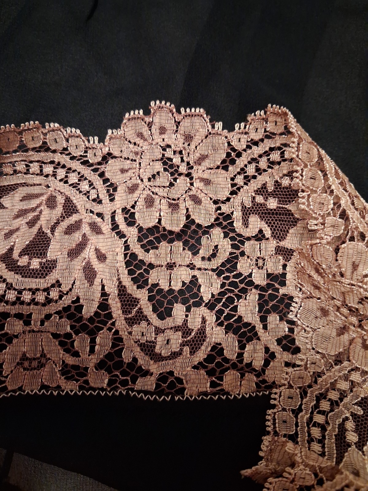 Vintage Panties Bra 1930’s Lace Black Silk Chiffon Tap Pants Lingerie Ladies Xs