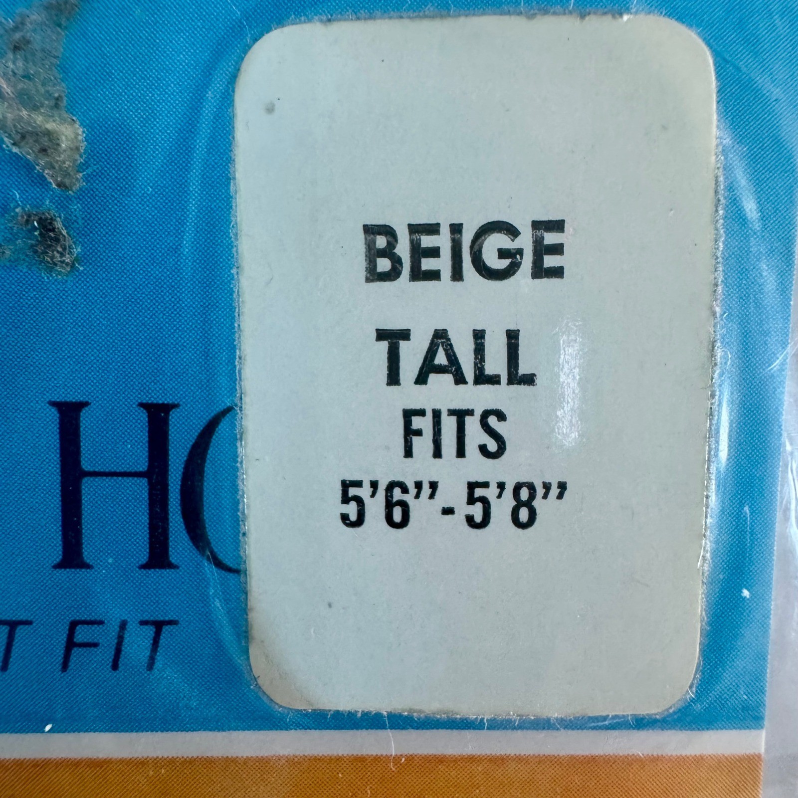 Vintage Debi Jo Miracle Fitting Panty Hose Beige Tall Deadstock Art Advertising
