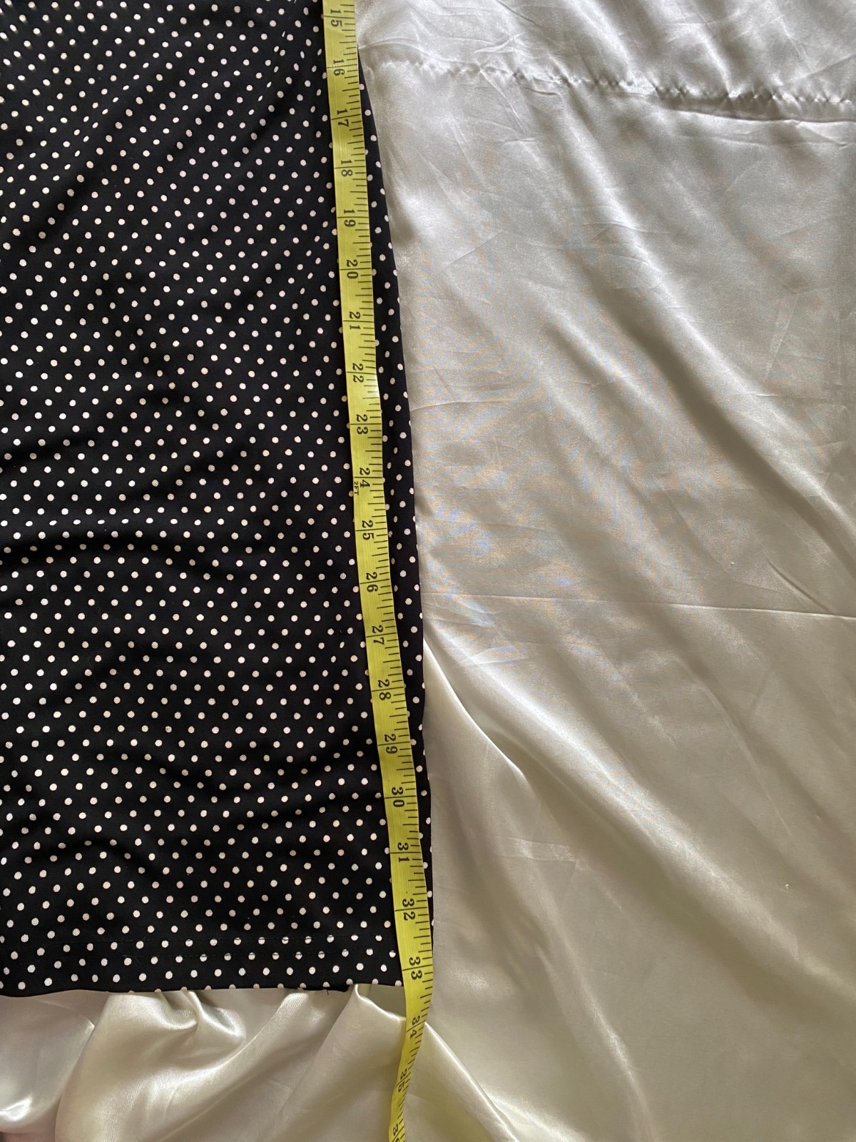 Vintage 1990s Black White Polka Dot Cowl Neck Bodycon Mini XS/S Going Out