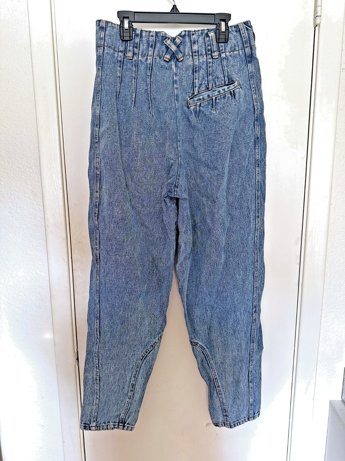 Vintage 80s/90s Cristina High Waist Paperbag Pleated Mom Jeans | Size 9/10
